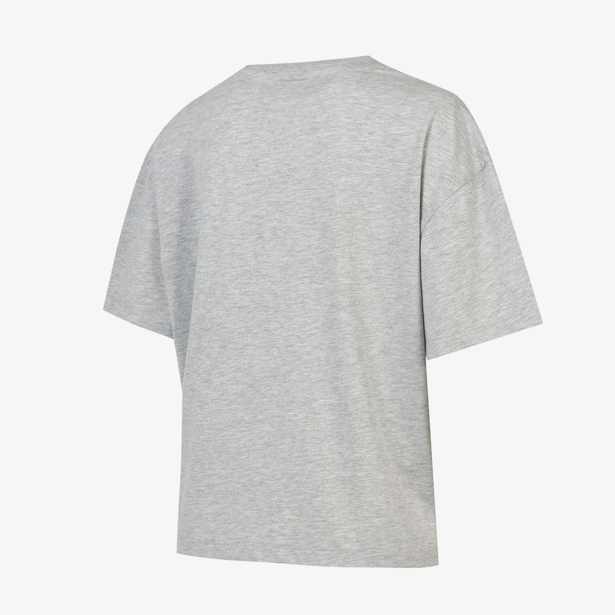 New Balance Lifestyle Kadın Gri T-Shirt