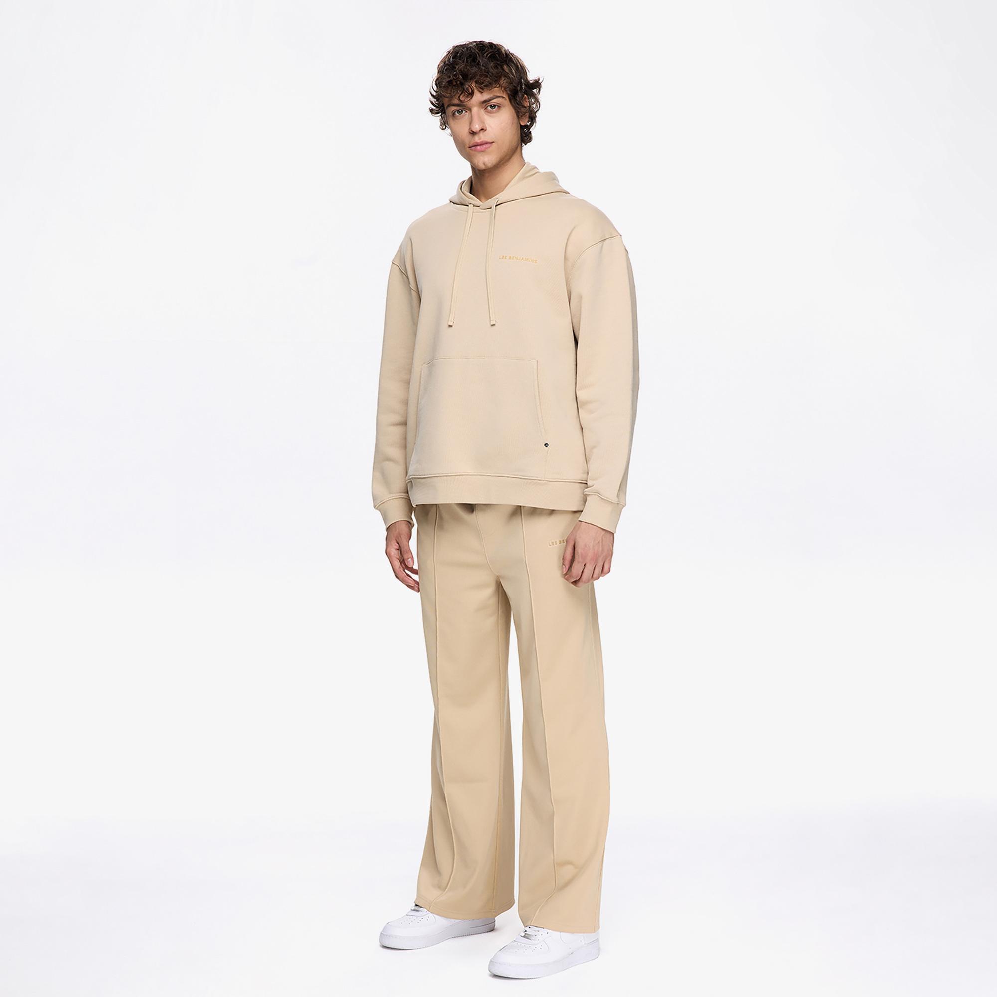 Les Benjamins Classic Erkek Bej Hoodie