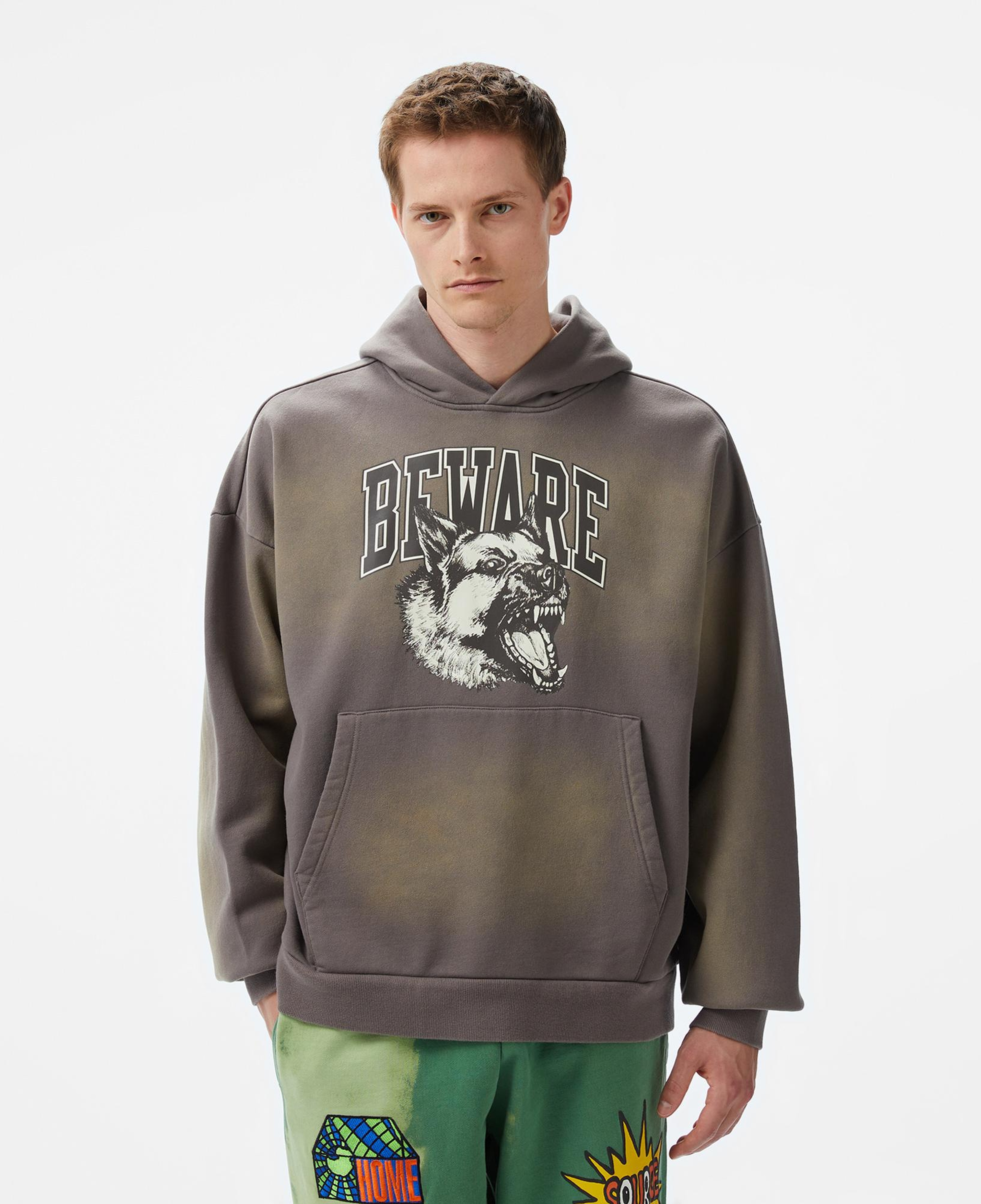 The Market Tonal Beware Erkek Gri Hoodie