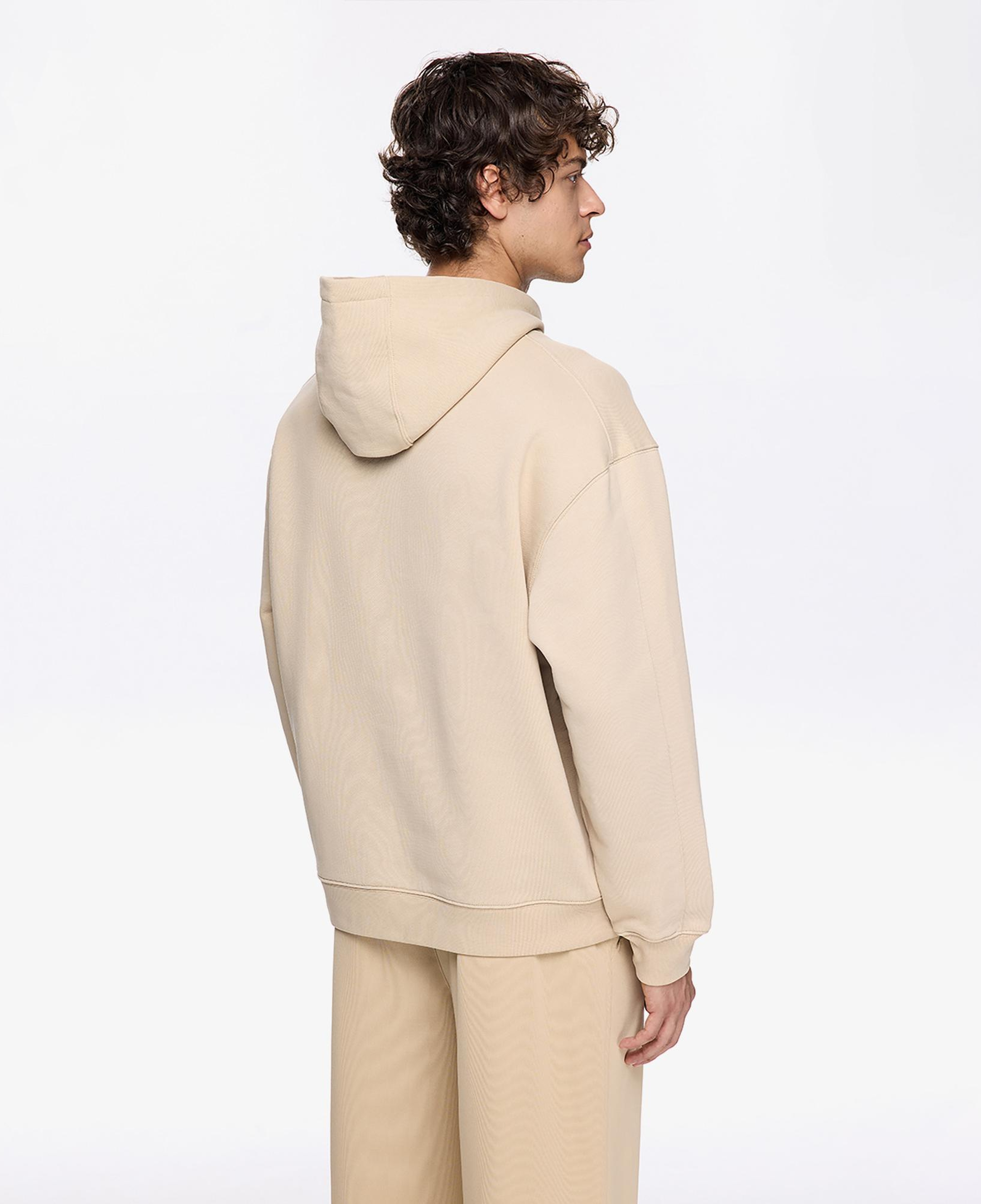 Les Benjamins Classic Erkek Bej Hoodie