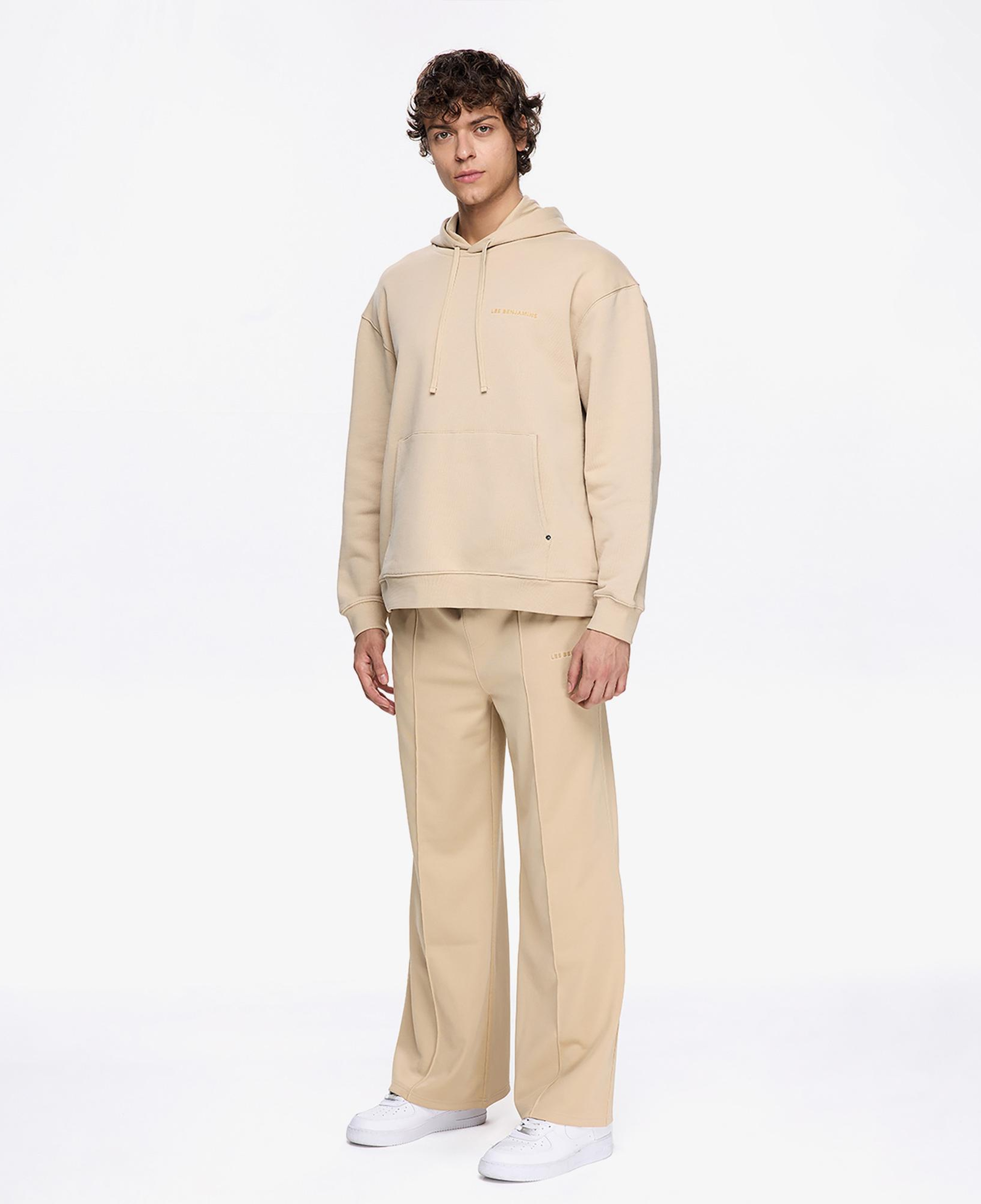 Les Benjamins Classic Erkek Bej Hoodie