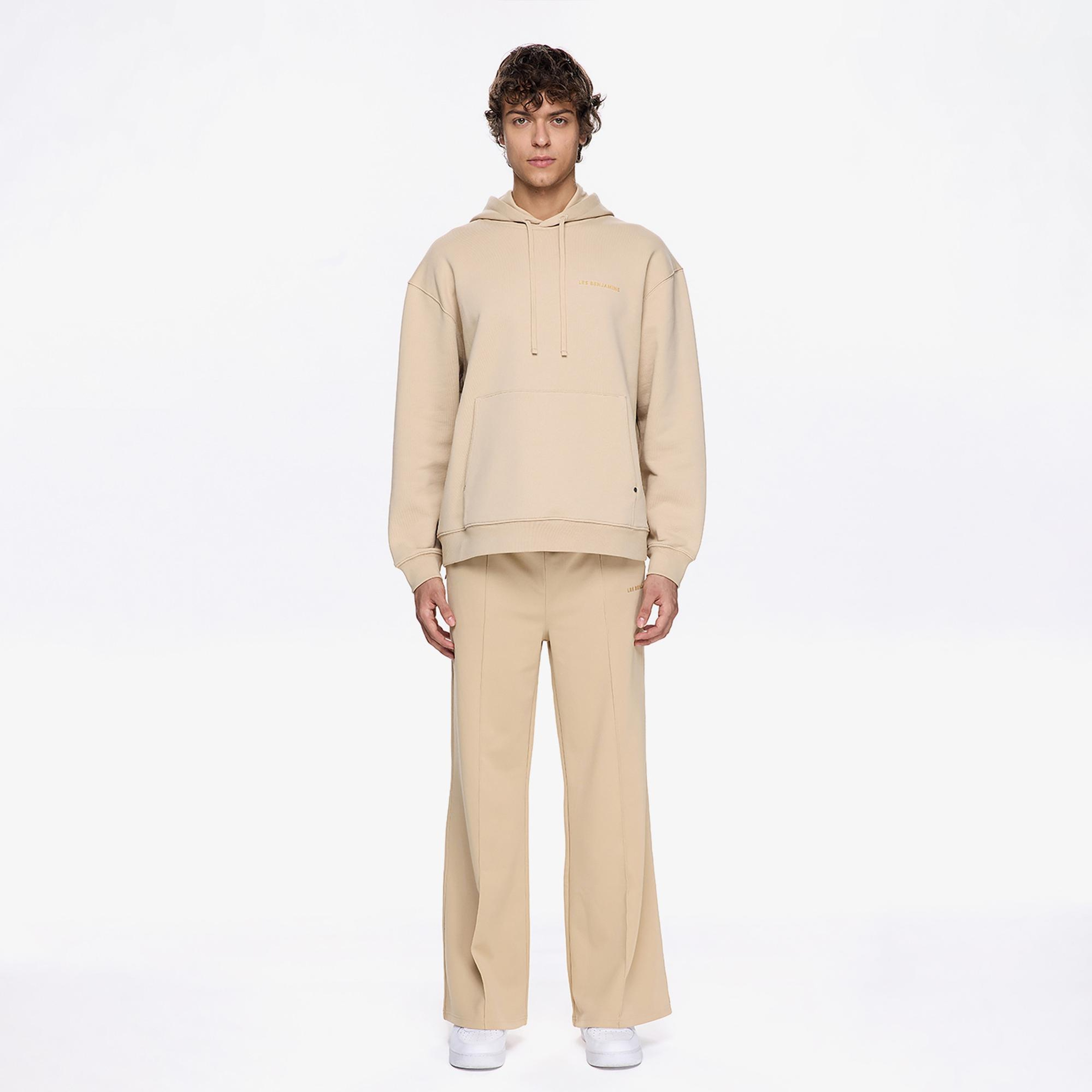 Les Benjamins Classic Erkek Bej Hoodie