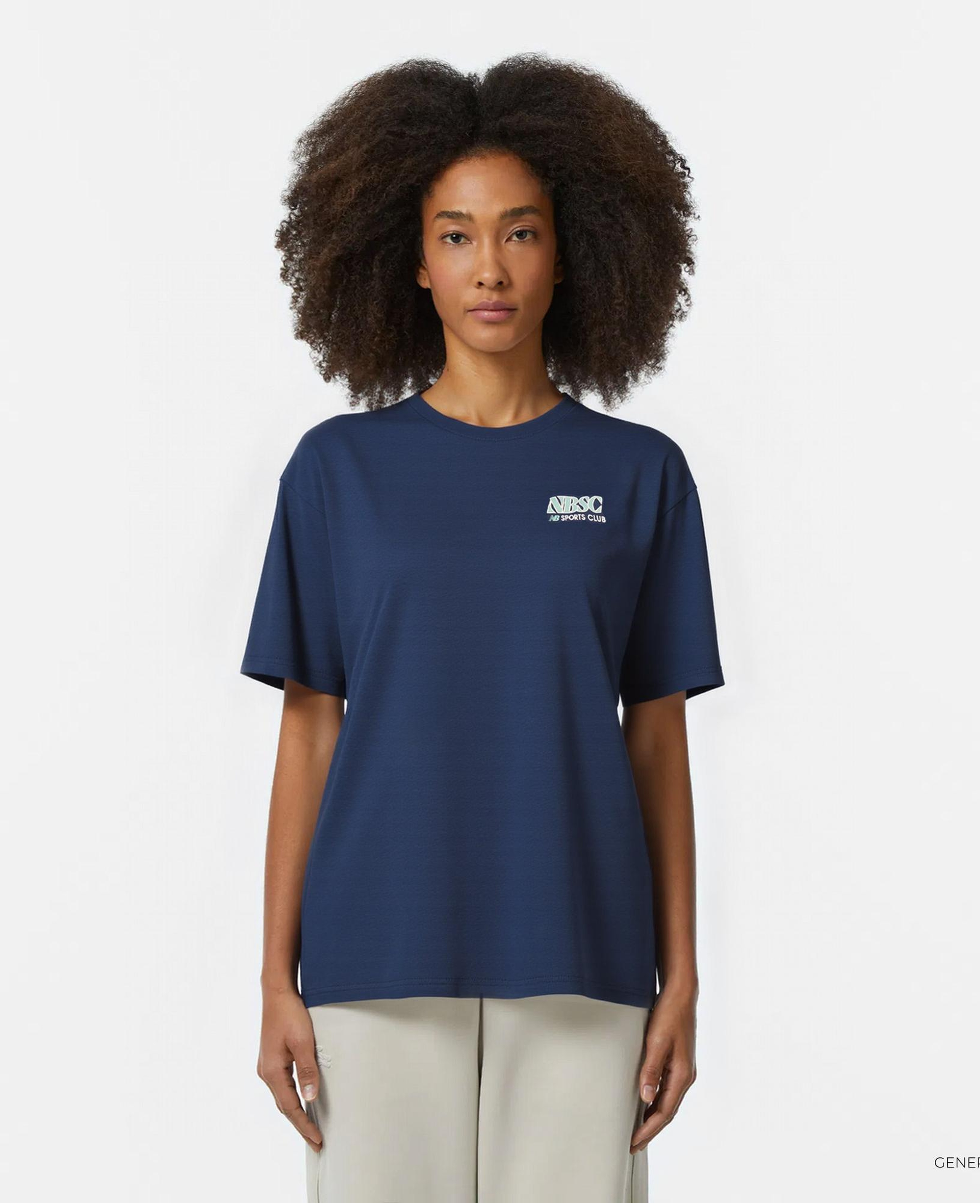 New Balance Lifestyle Kadın Lacivert T-Shirt