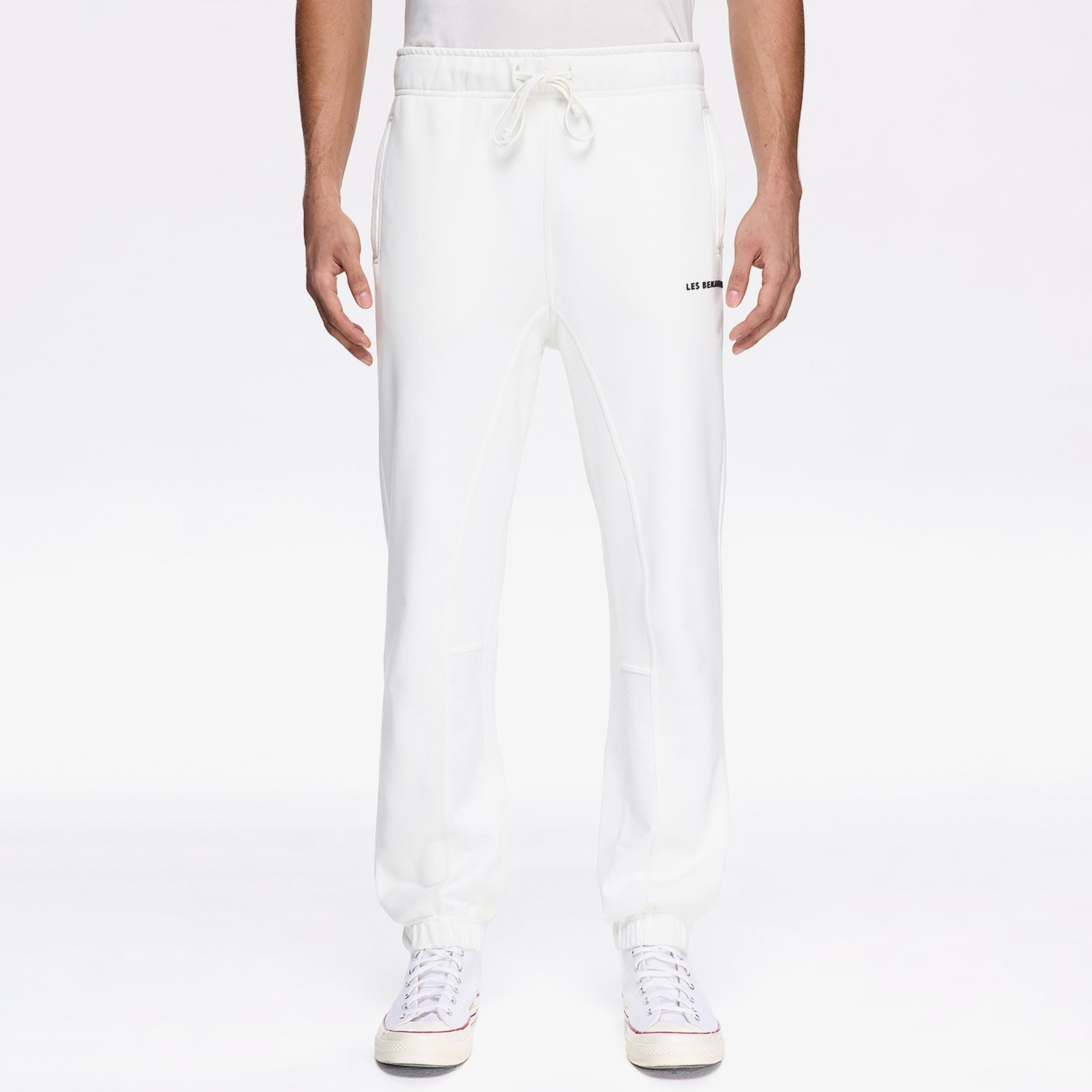 Les Benjamincs Classic Erkek Beyaz Eşofman Altı