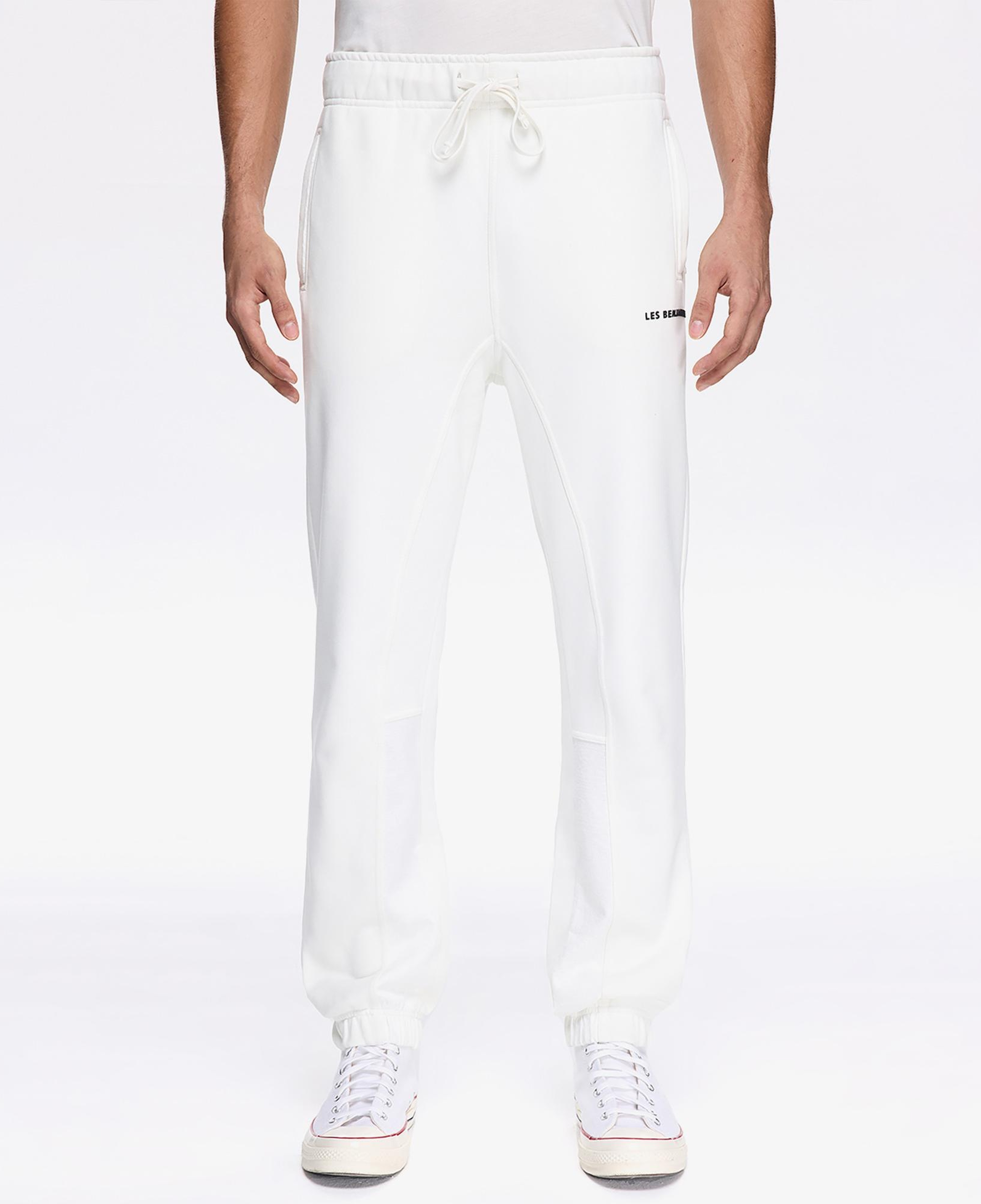 Les Benjamincs Classic Erkek Beyaz Eşofman Altı