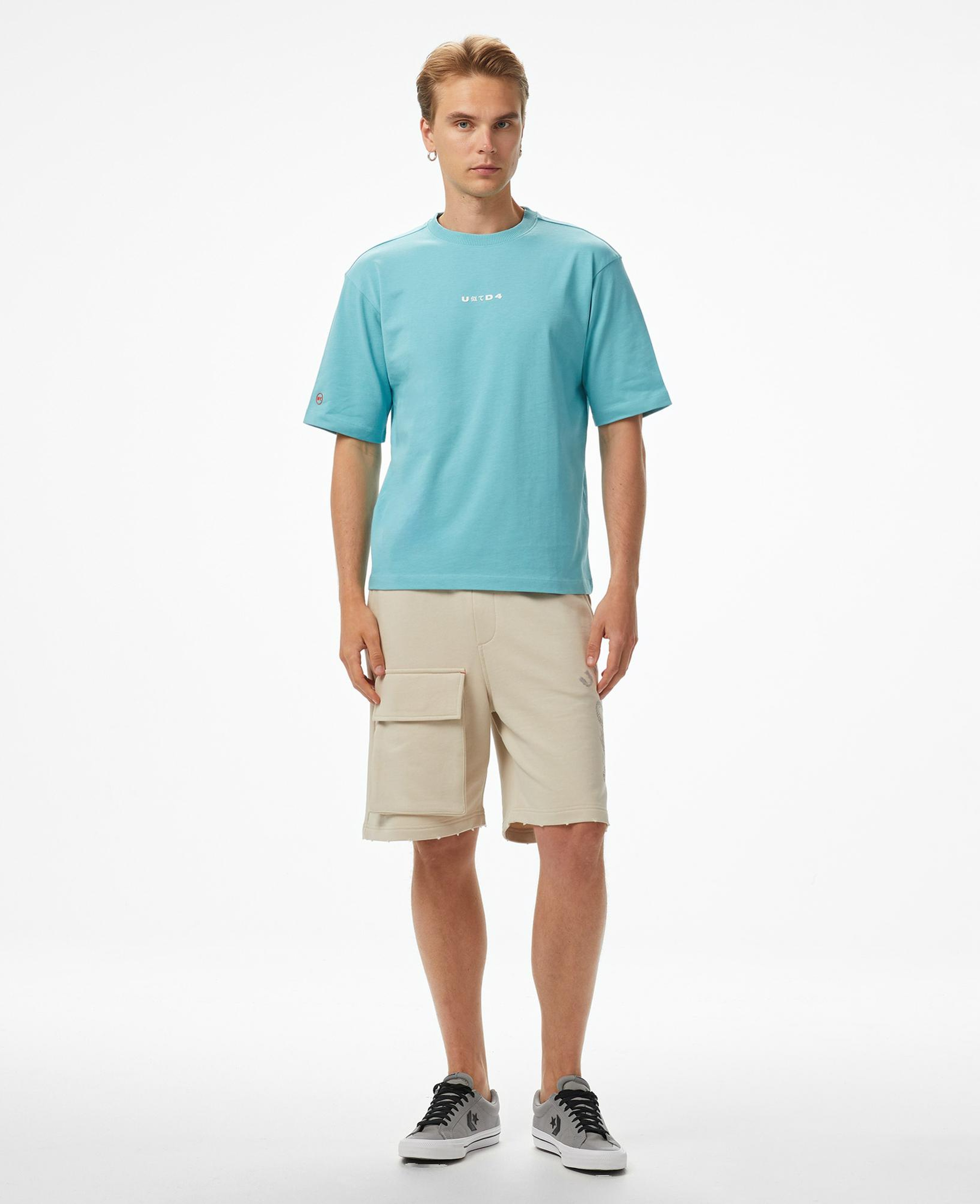 UNITED4 Comfort Erkek Mavi T-Shirt