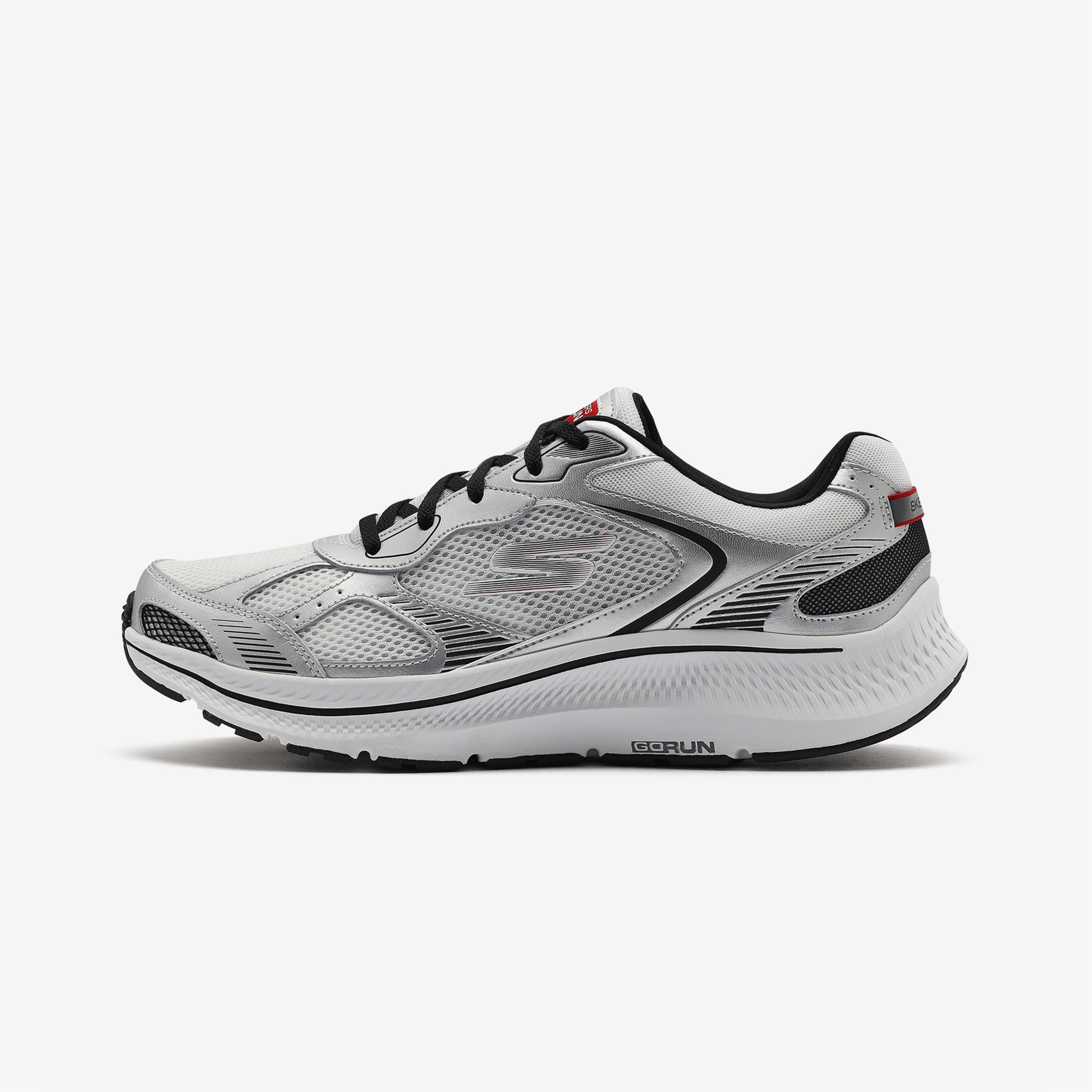 Skechers Go Run Consistent 2.0 Volt Erkek Gri Beyaz Koşu Ayakkabısı