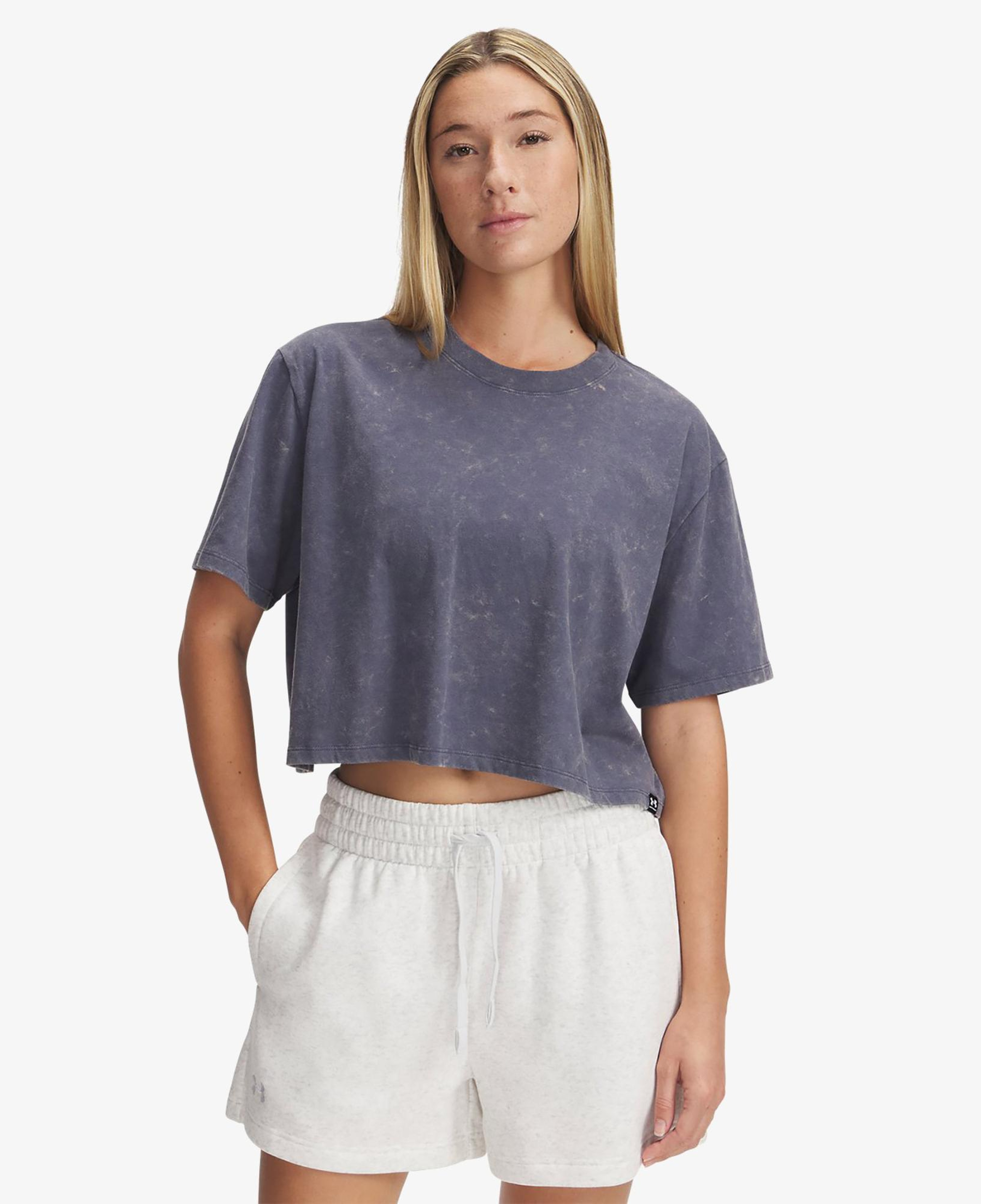 Under Armour Heavyweight Wash Kadın Gri T-Shirt