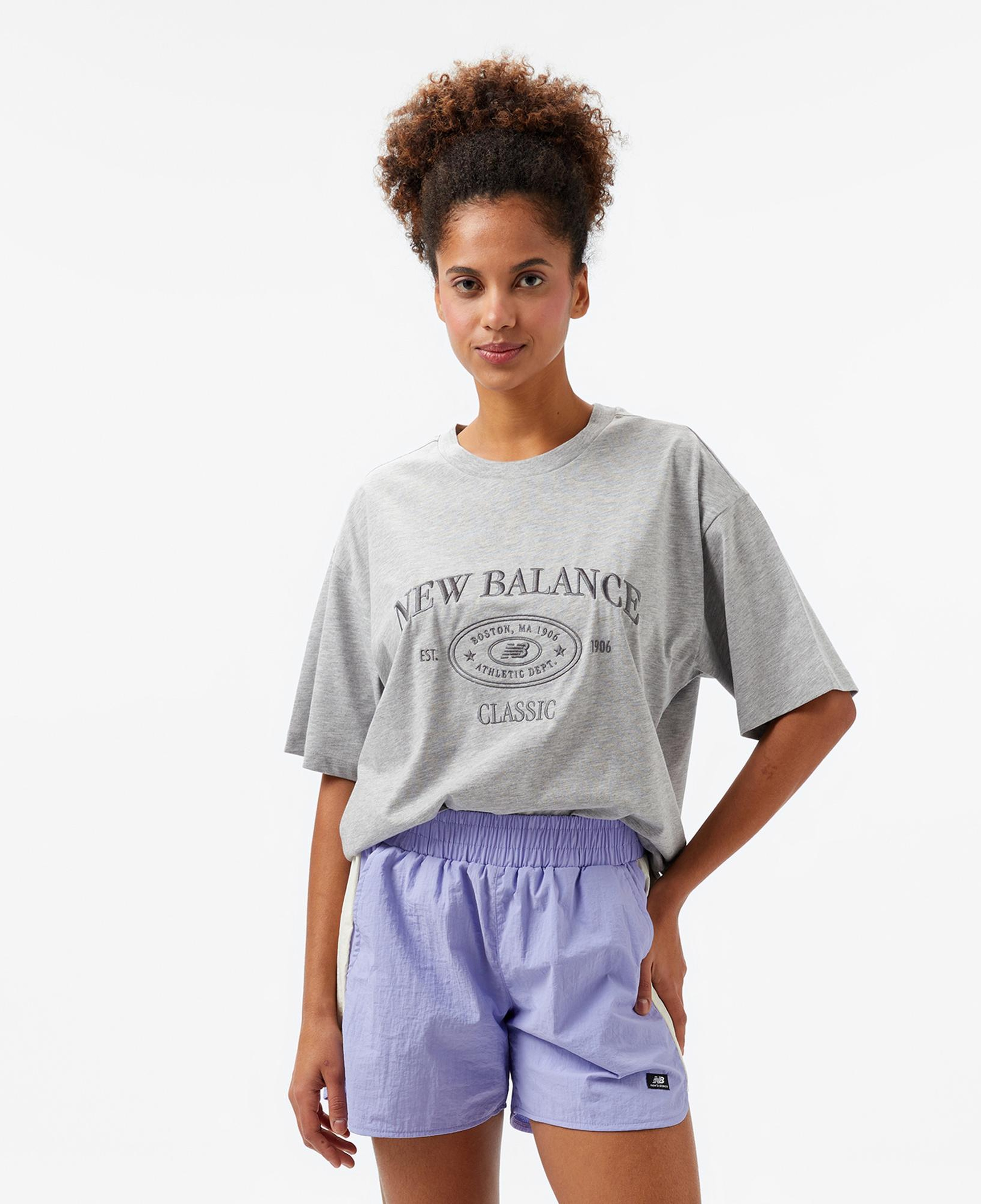 New Balance Lifestyle Erkek Gri T-Shirt