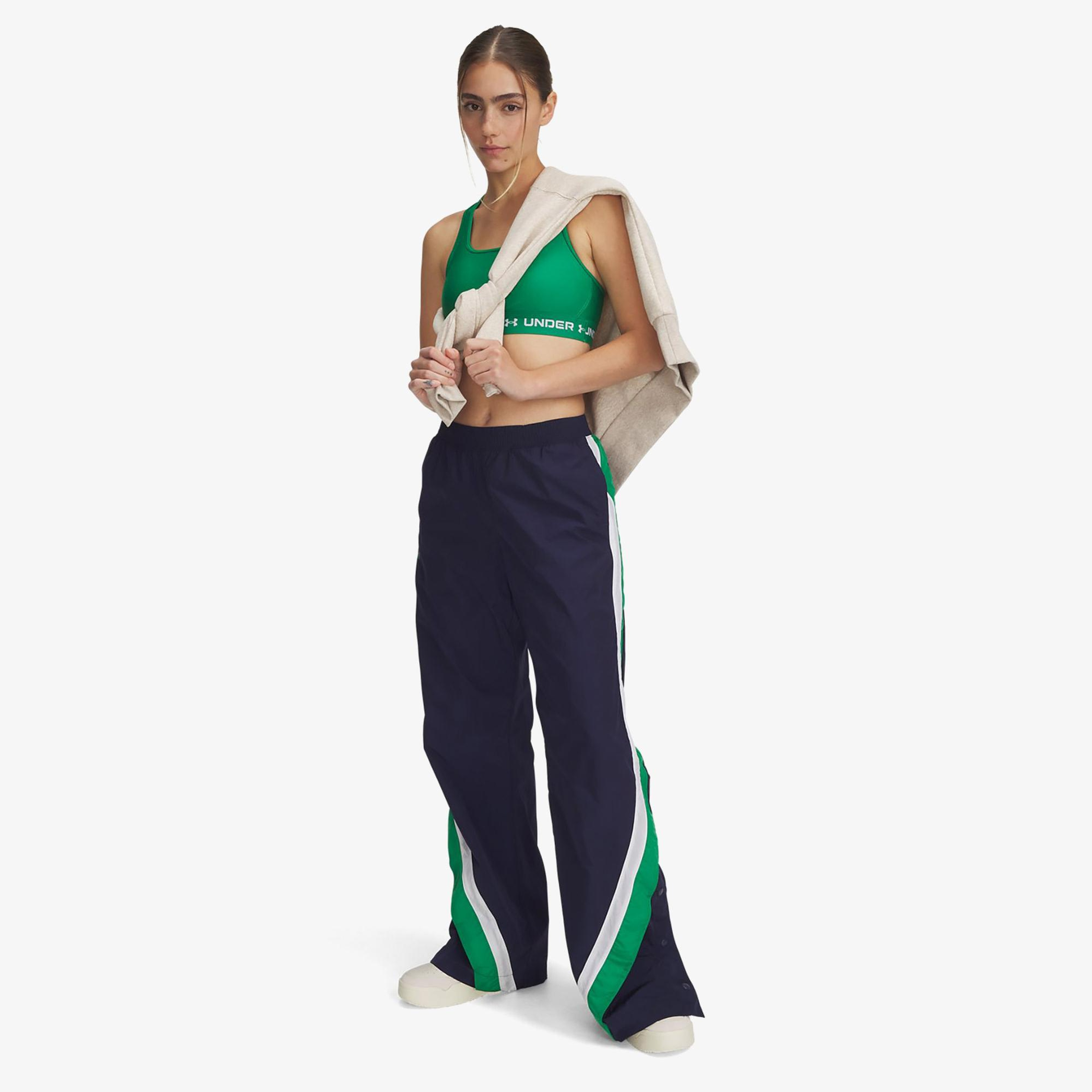 Under Armour Icon Crinkle Tear Away Kadın Lacivert Eşofman Altı
