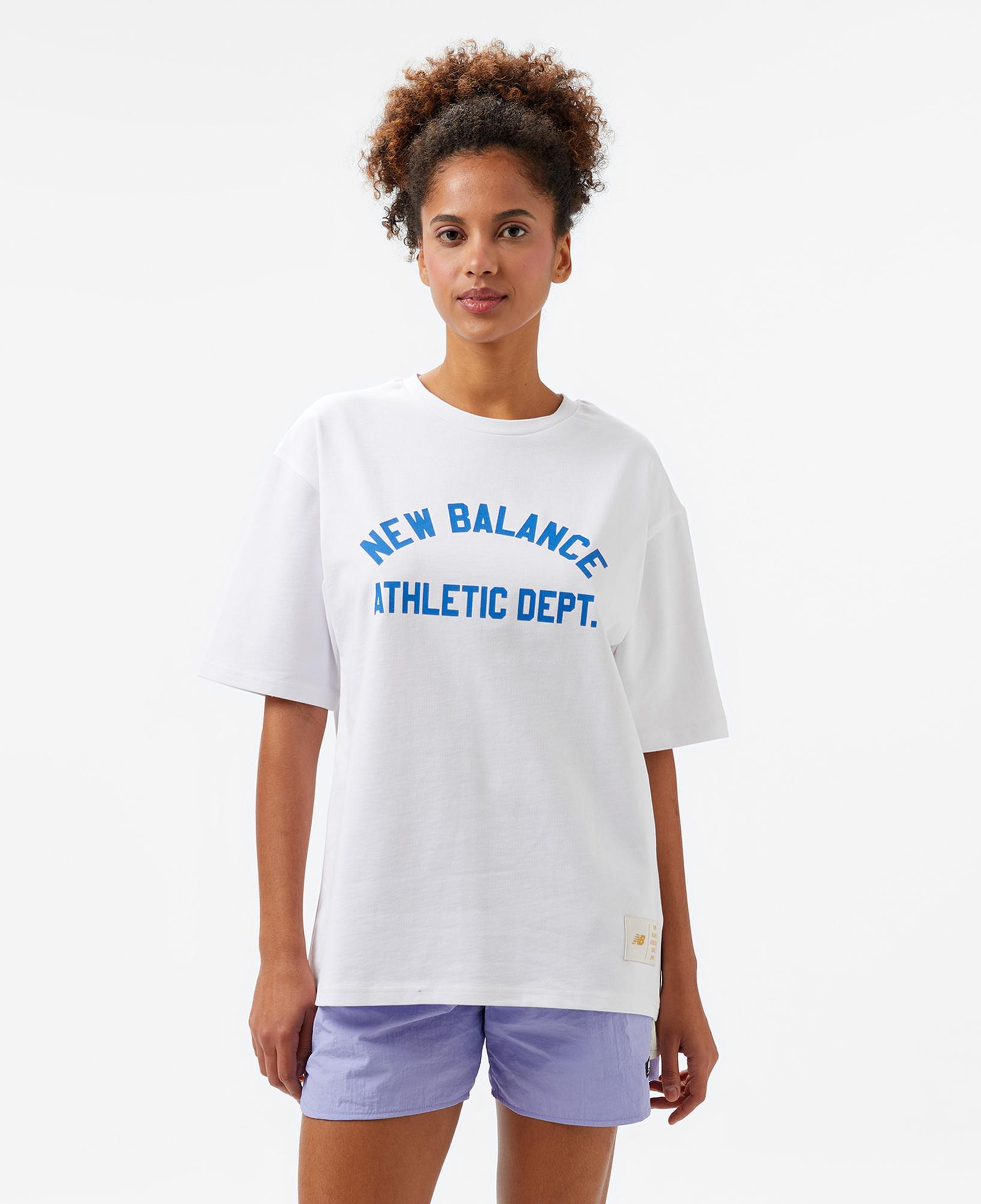 New Balance Lifestyle Erkek Beyaz T-Shirt