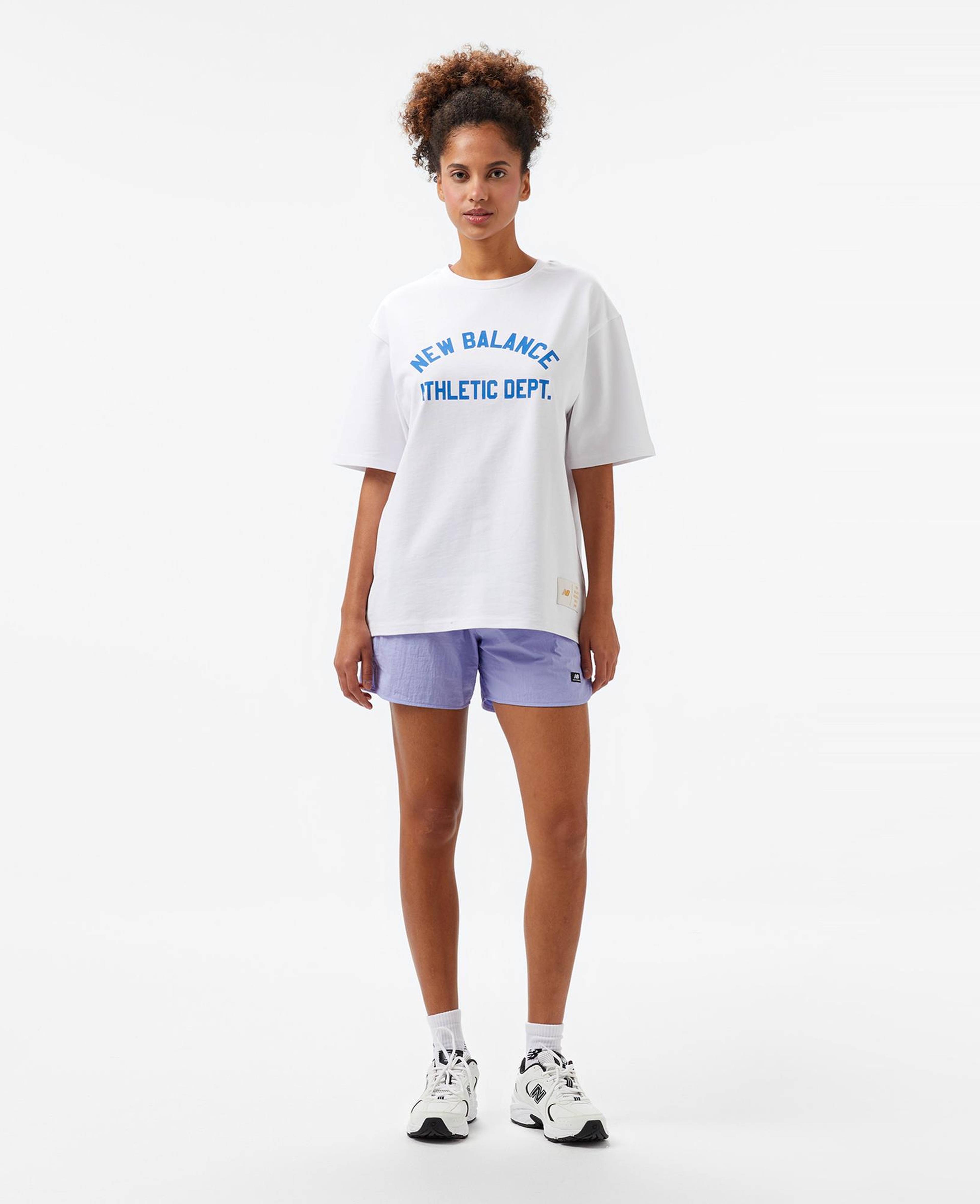 New Balance Lifestyle Erkek Beyaz T-Shirt