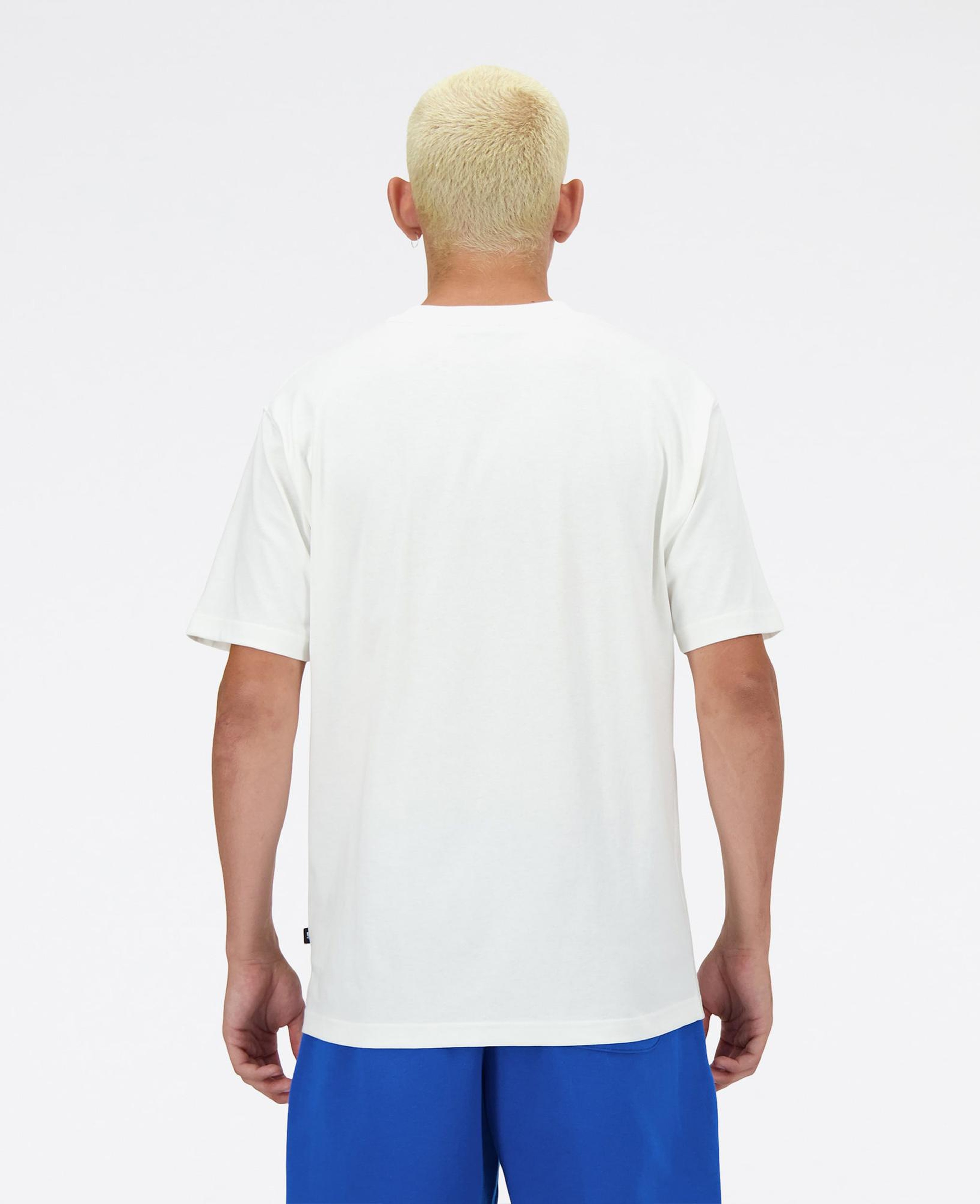 New Balance Lifestyle Erkek Beyaz T-Shirt