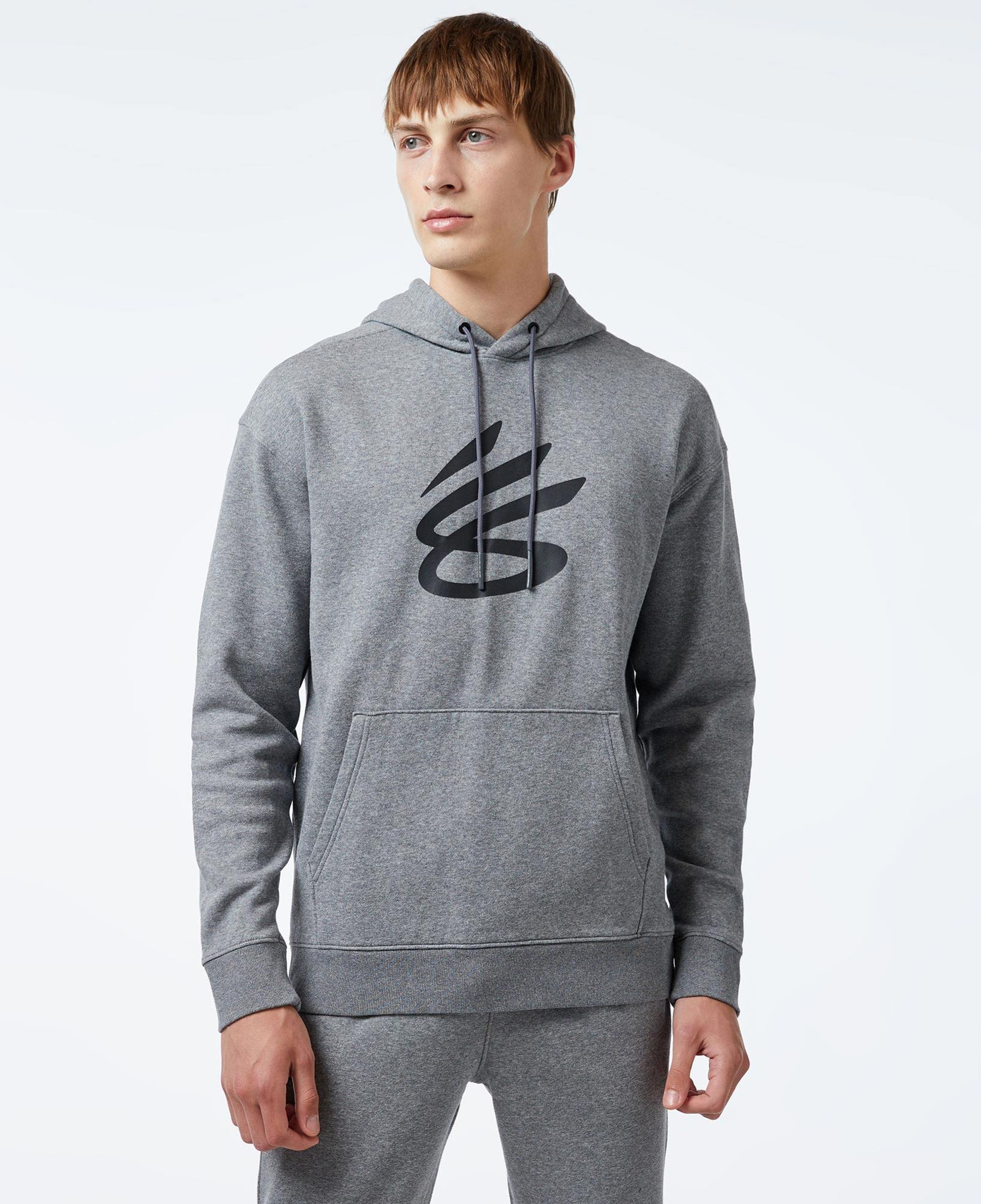 Under Armour Curry Splash Erkek Gri Hoodie