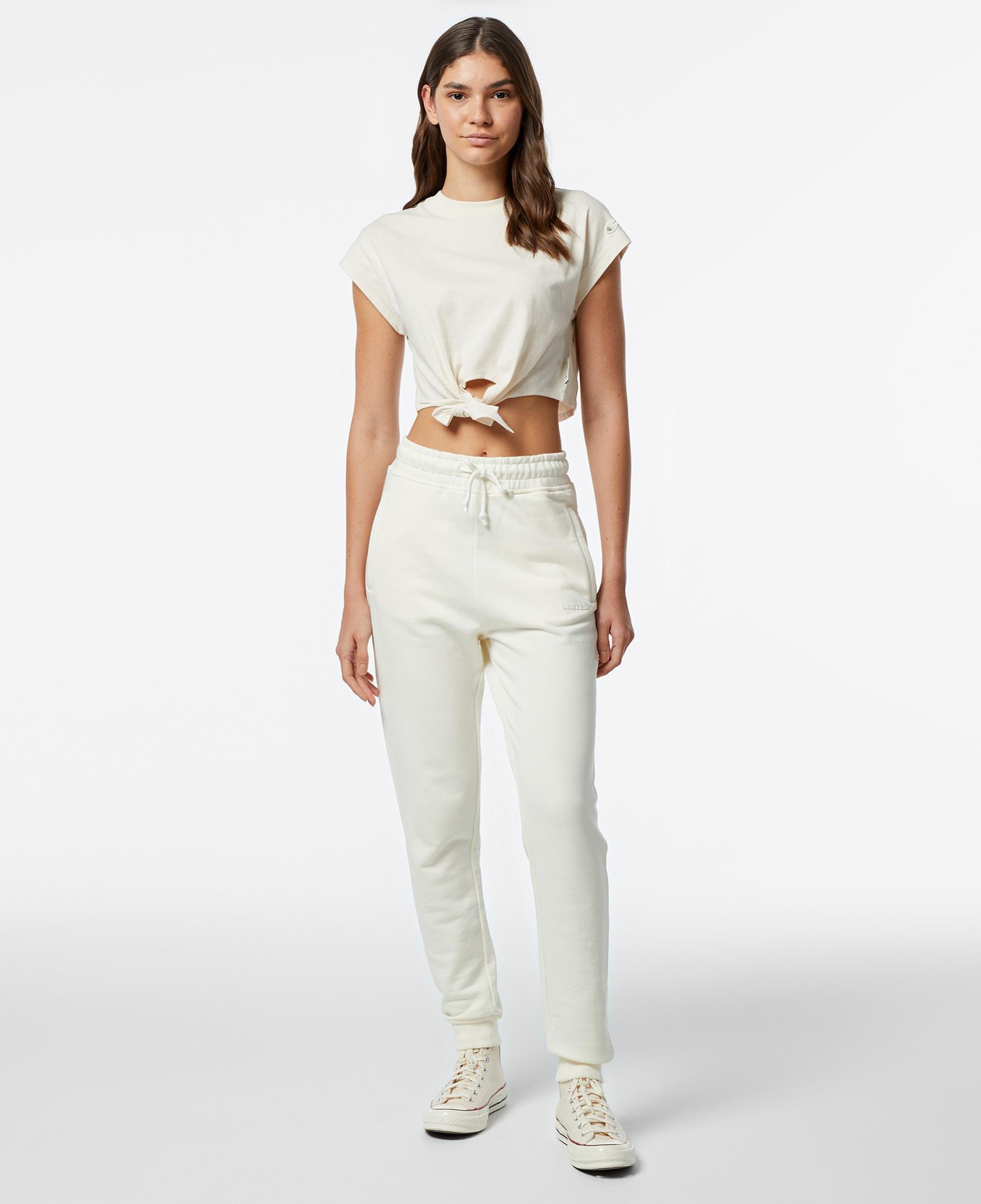 Champion Crewneck Kadın Krem T-Shirt