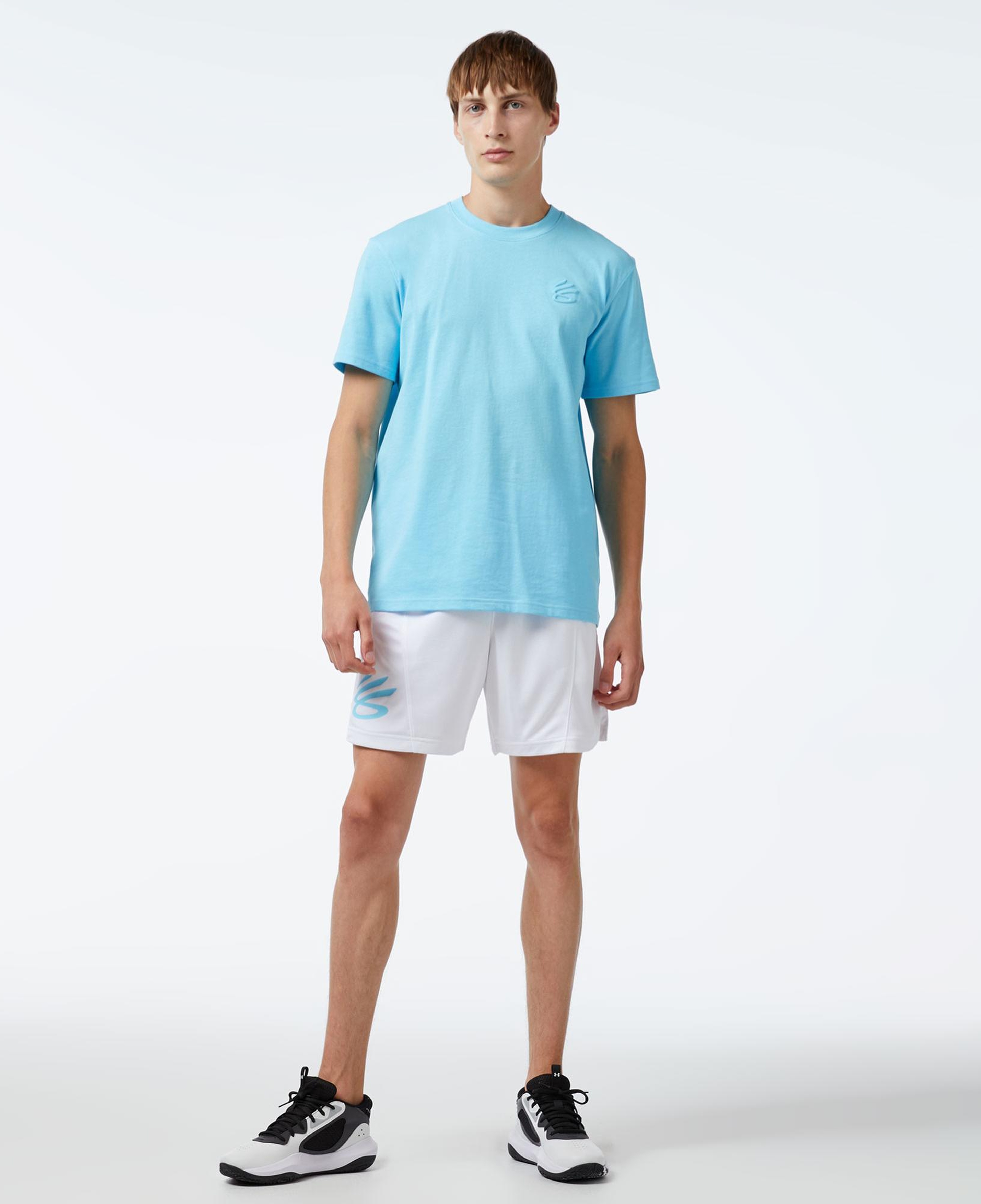 Under Armour Curry Emboss Hw Erkek Mavi T-Shirt