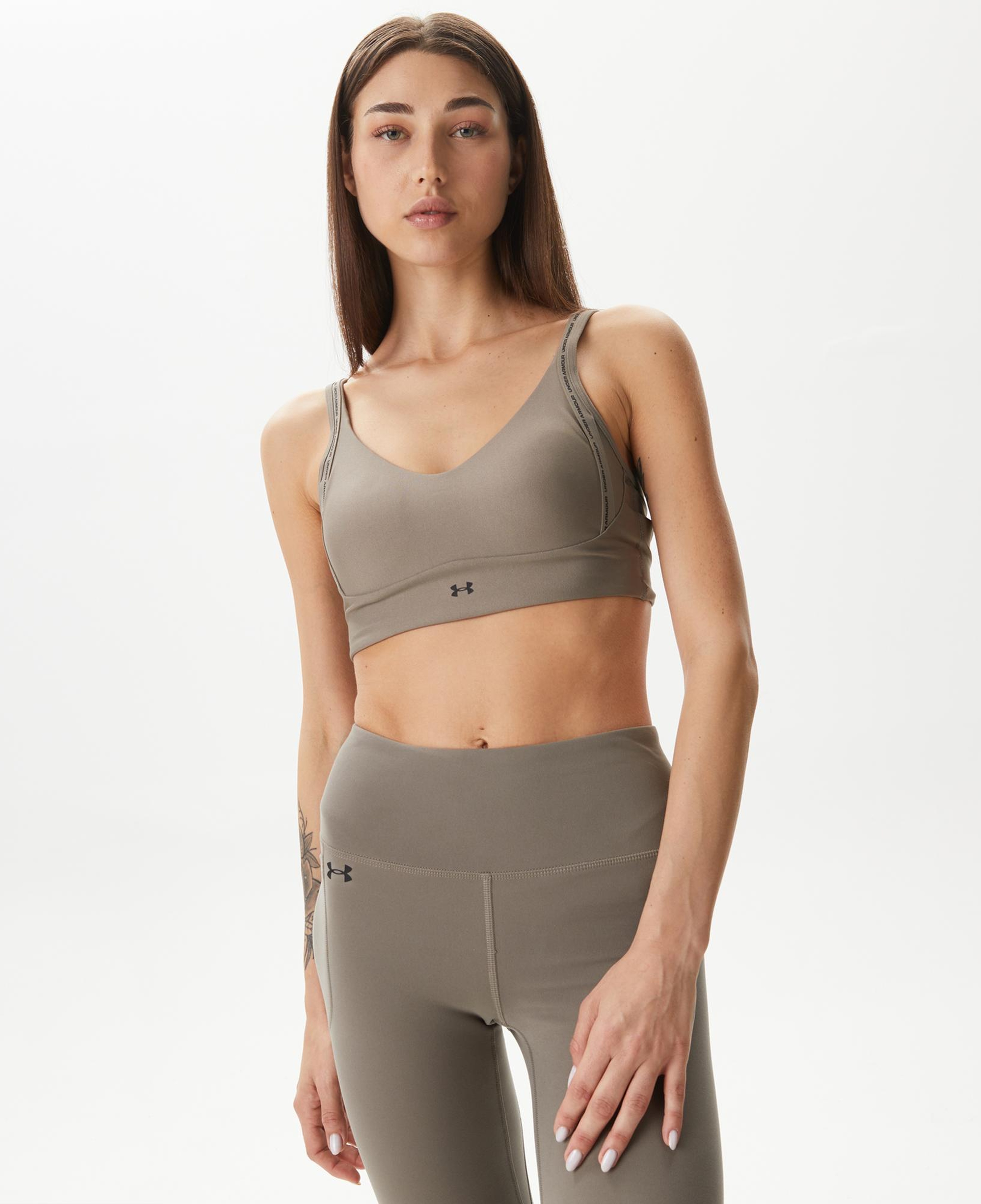 Under Armour Infinity Low 2.0Strap Kadın Kahverengi Bra
