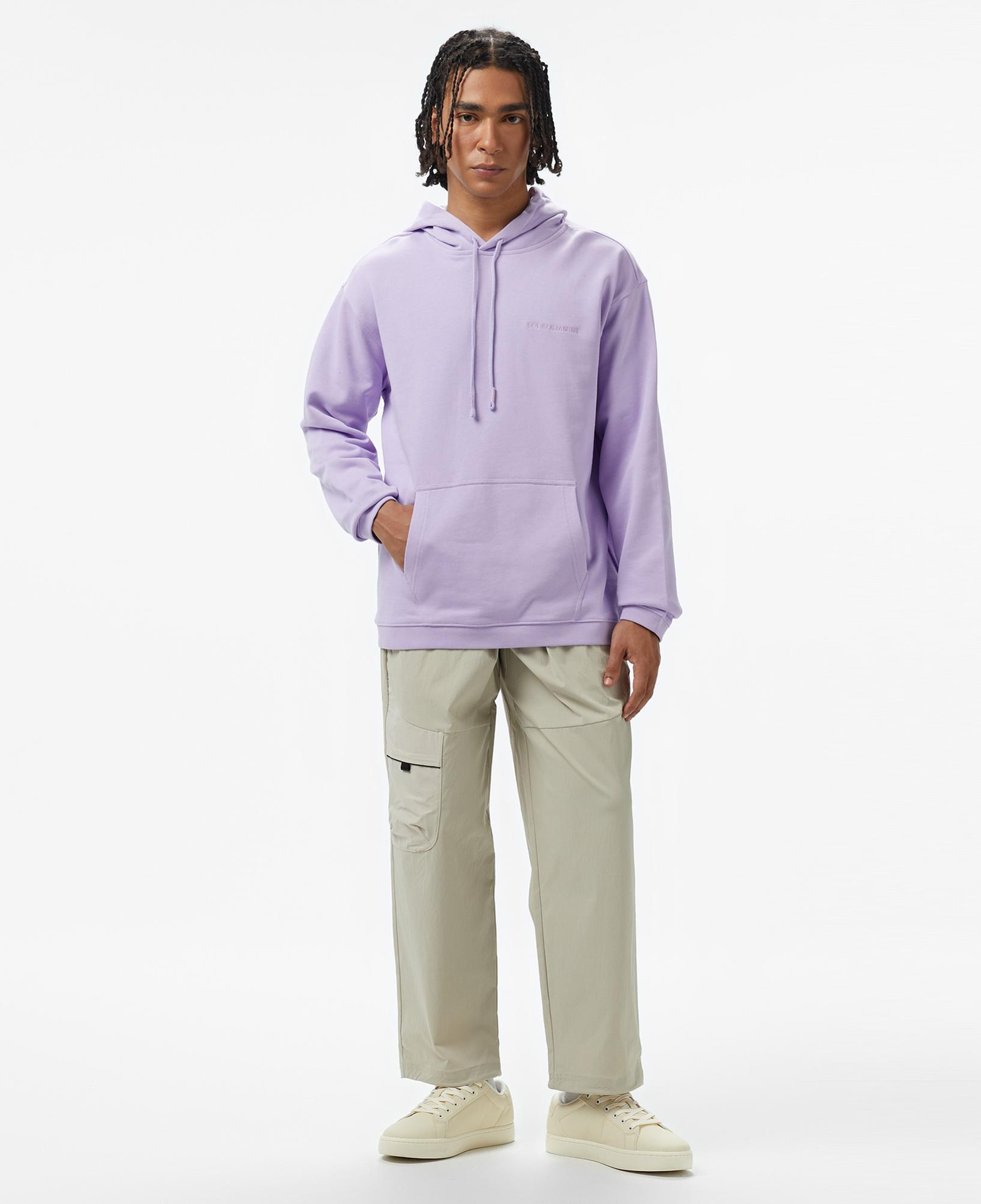 Les Bebjamins 303 Erkek Mor Hoodie