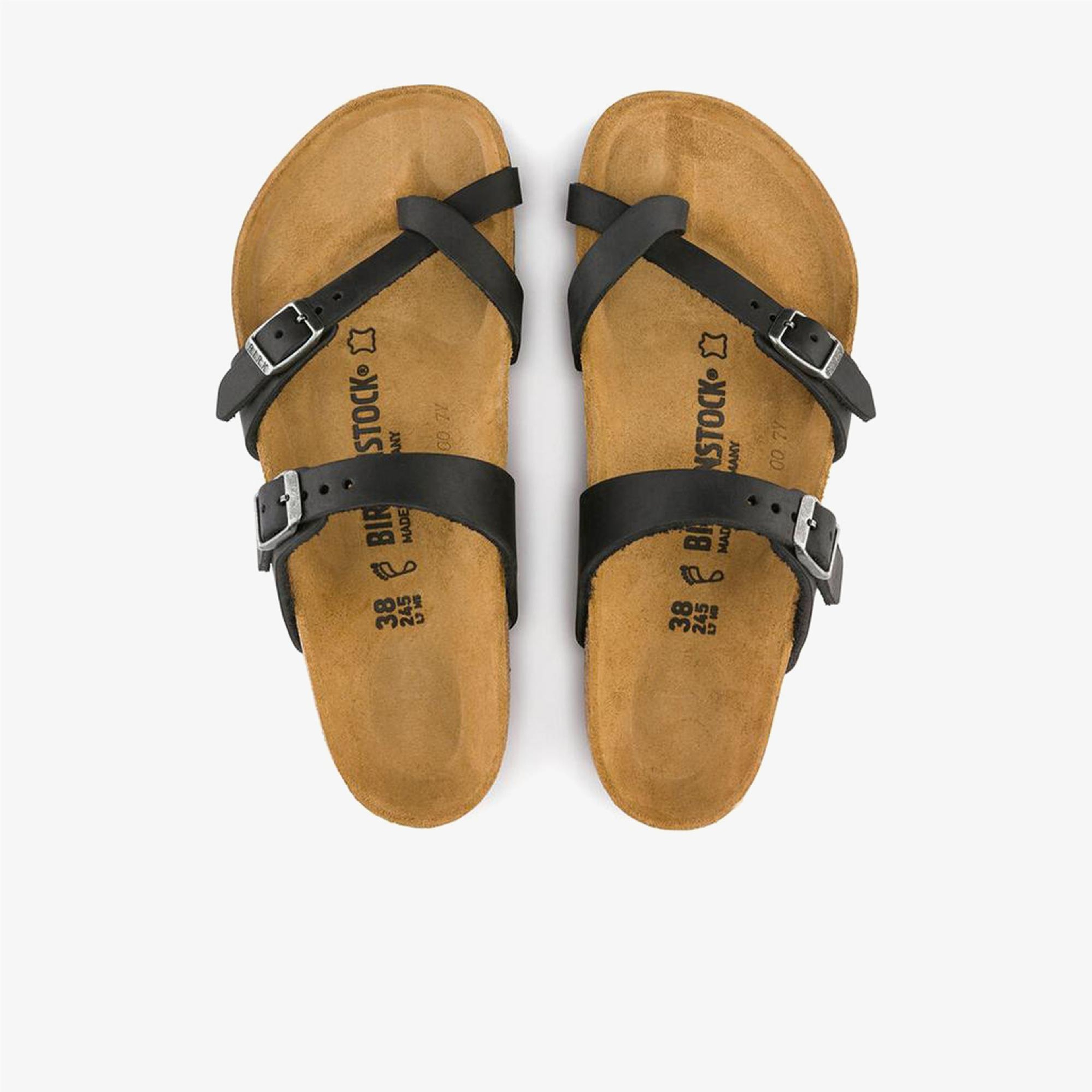 Birkenstock Mayari Leoi Kadın Siyah Parmak Arası Terlik