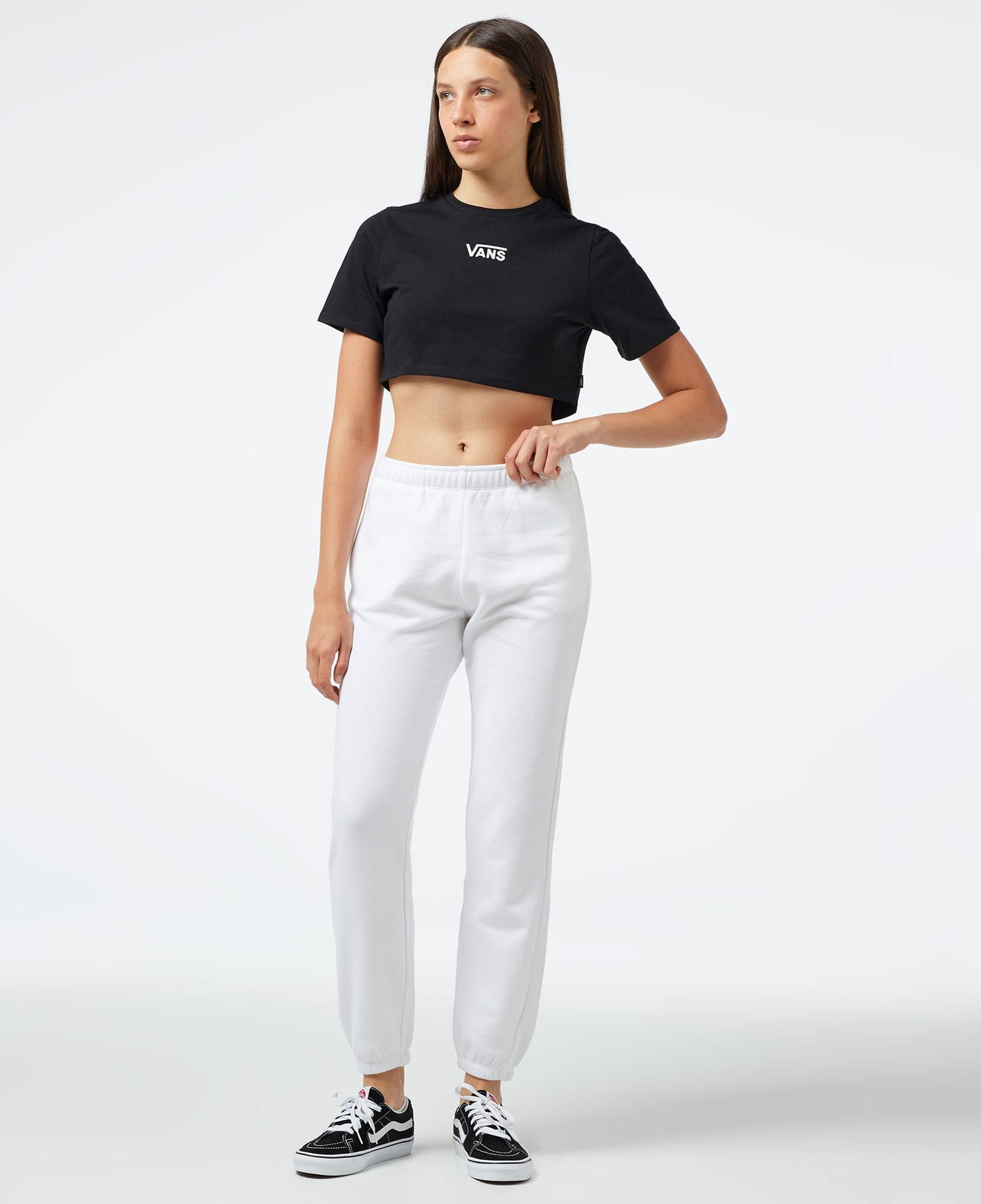 Vans Flying V Crew Crop ii Kadın Siyah T-Shirt