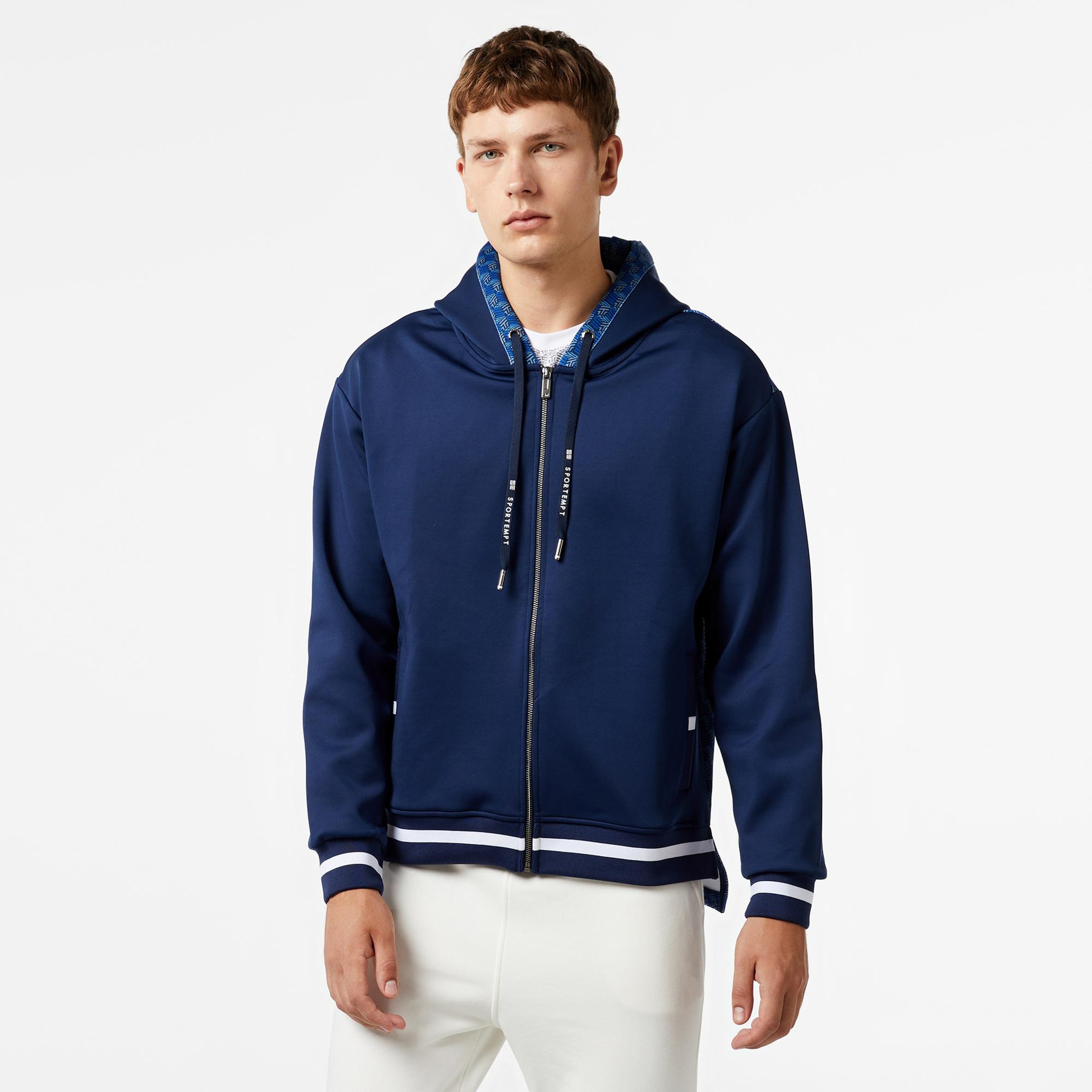 Sportempt St197 Erkek Lacivert Sweatshirt