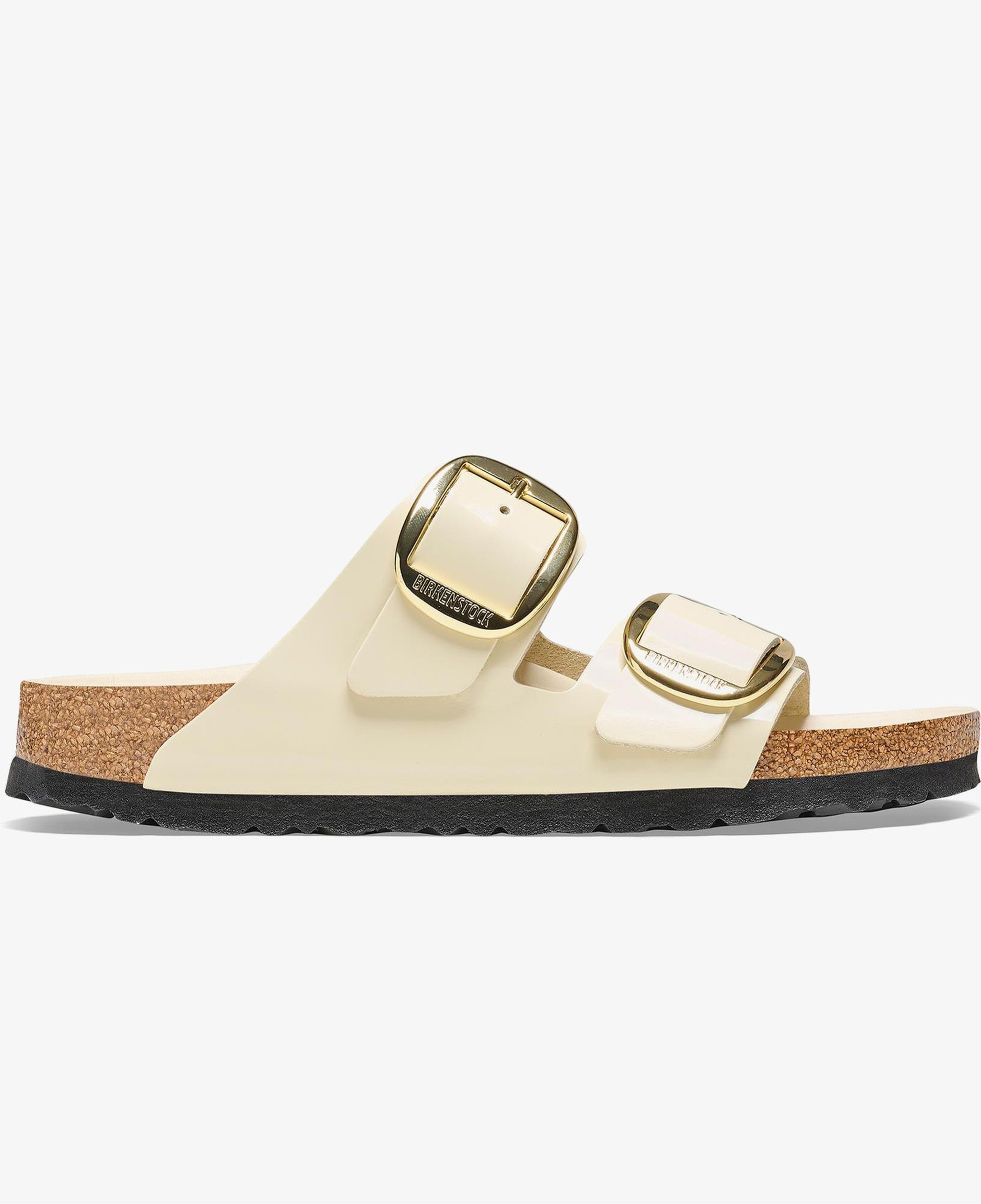 Birkenstock Arizona Big Buckle Nl High Shine Kadın Krem Terlik