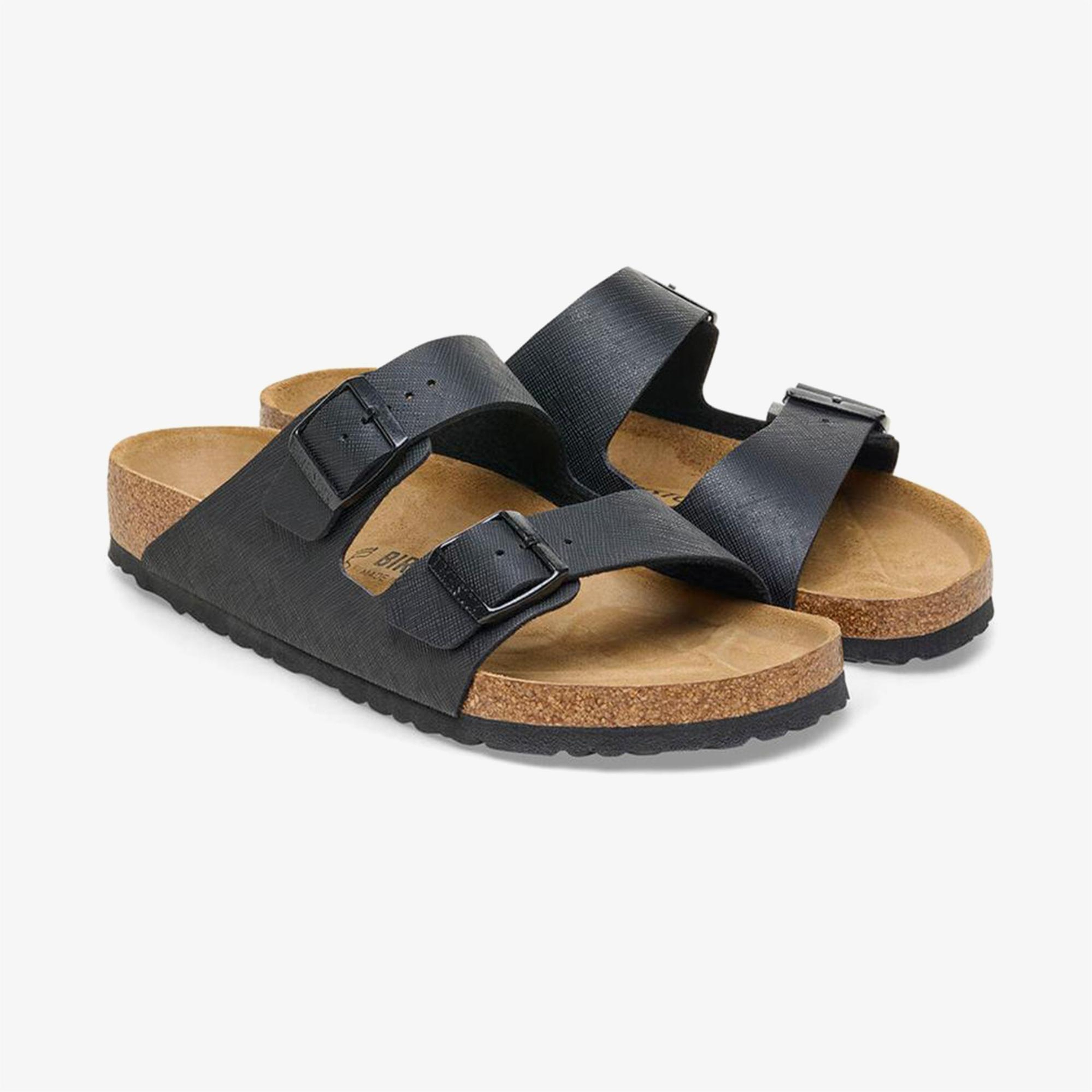 Birkenstock Arizona Bf Saffiano Erkek Siyah Terlik