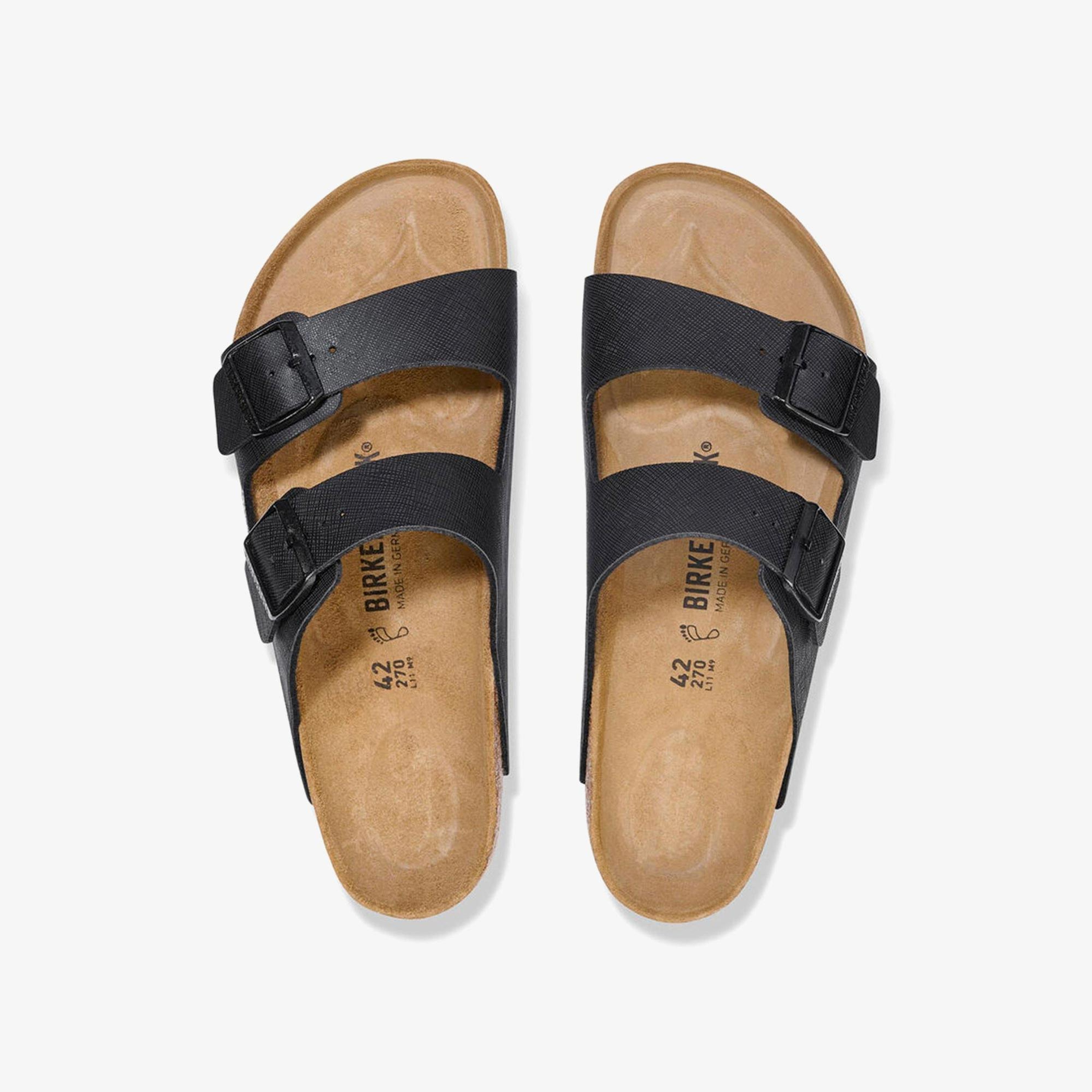 Birkenstock Arizona Bf Saffiano Erkek Siyah Terlik