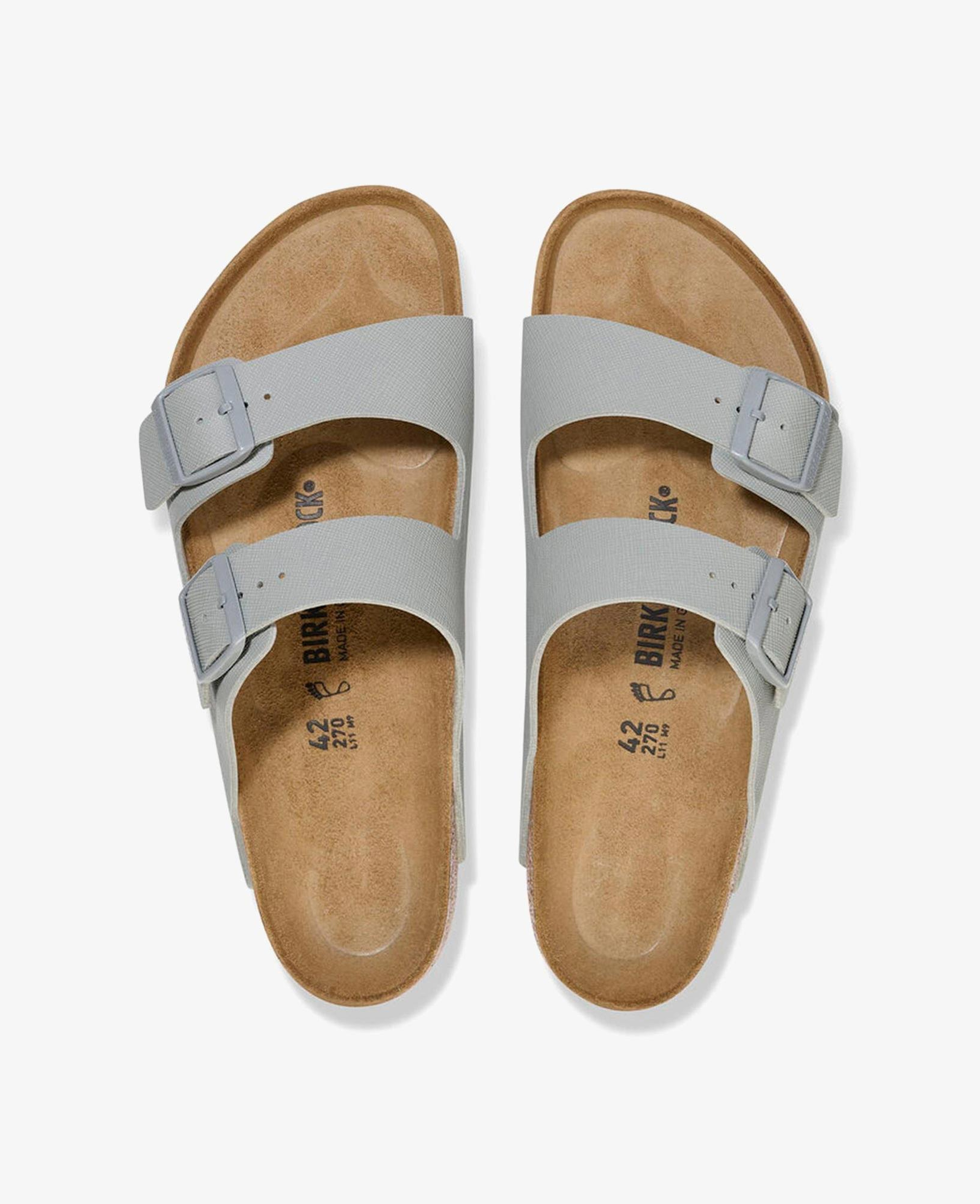Birkenstock Arizona Bf Saffiano Erkek Gri Terlik
