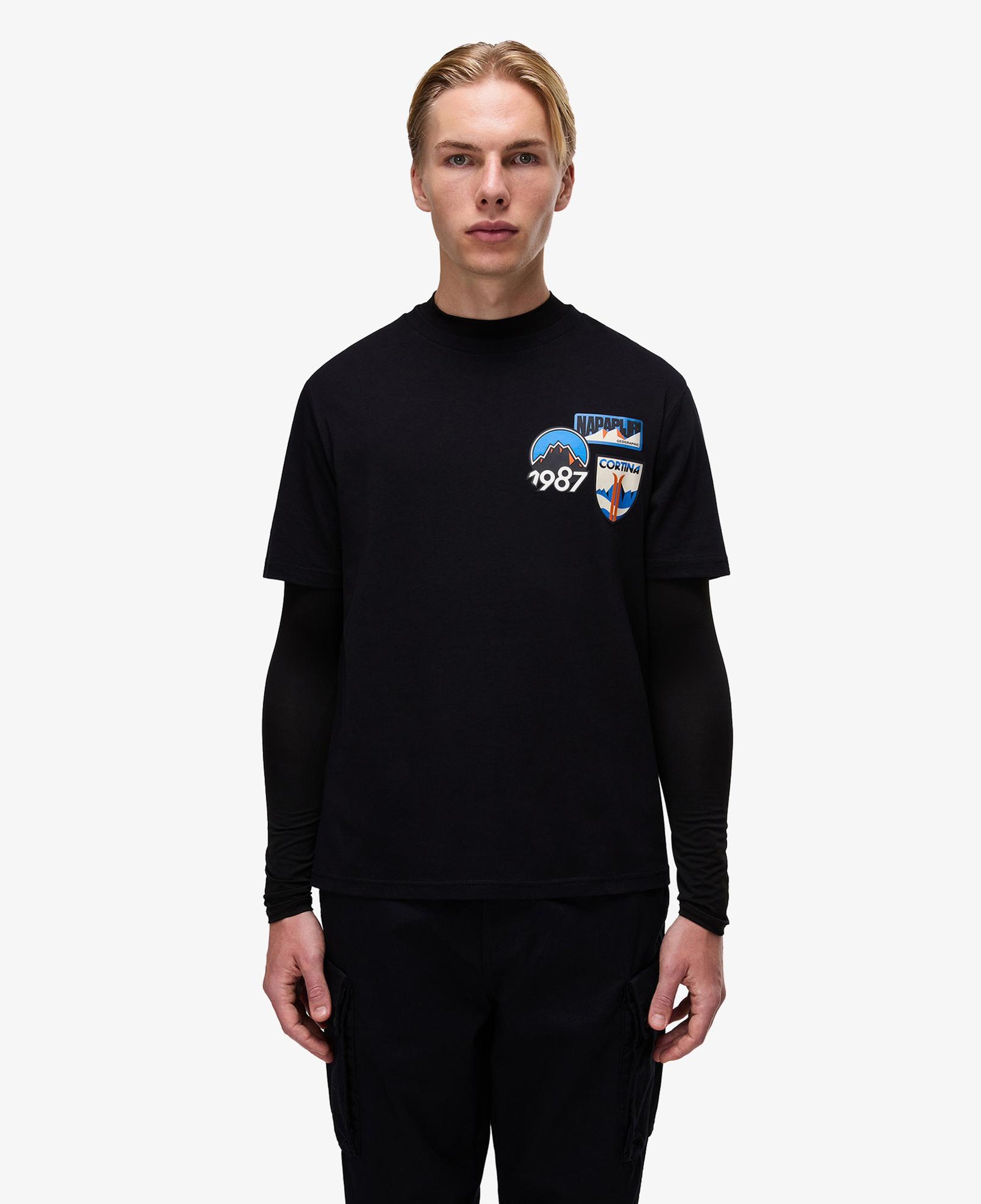 Napapijri S-Montepiana Erkek Siyah T-Shirt