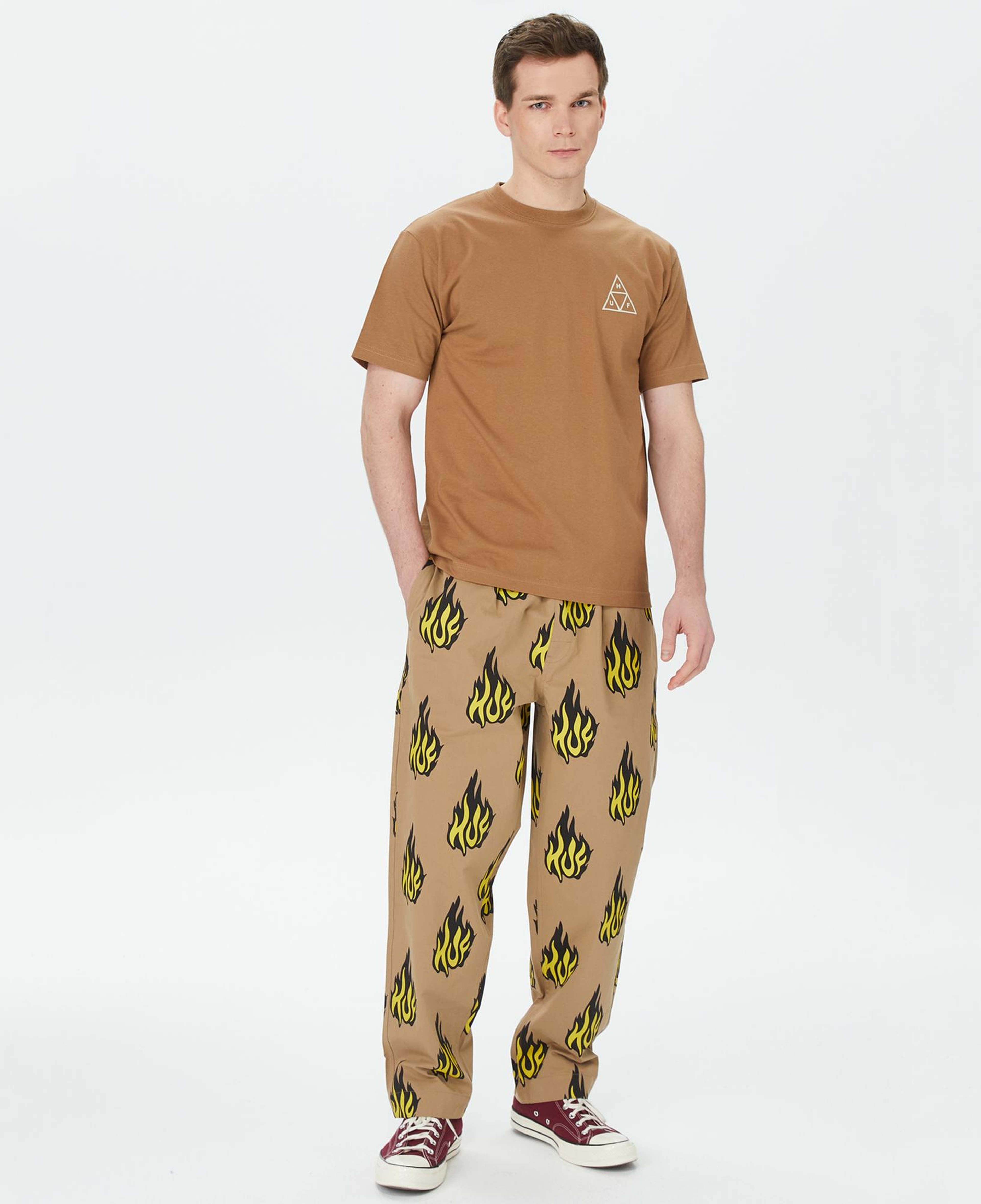 HUF Set Tt Erkek Kahverengi T-Shirt