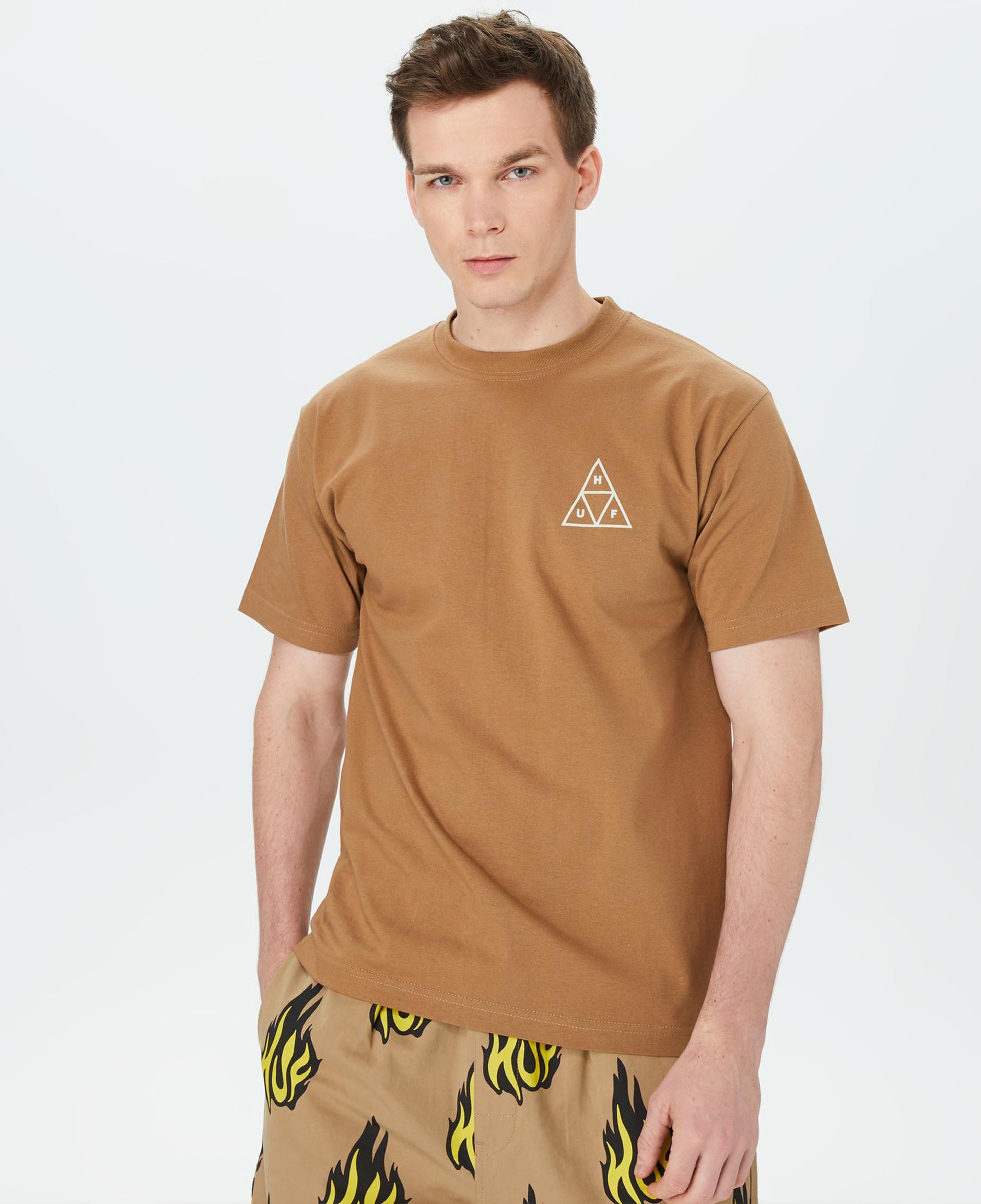 HUF Set Tt Erkek Kahverengi T-Shirt