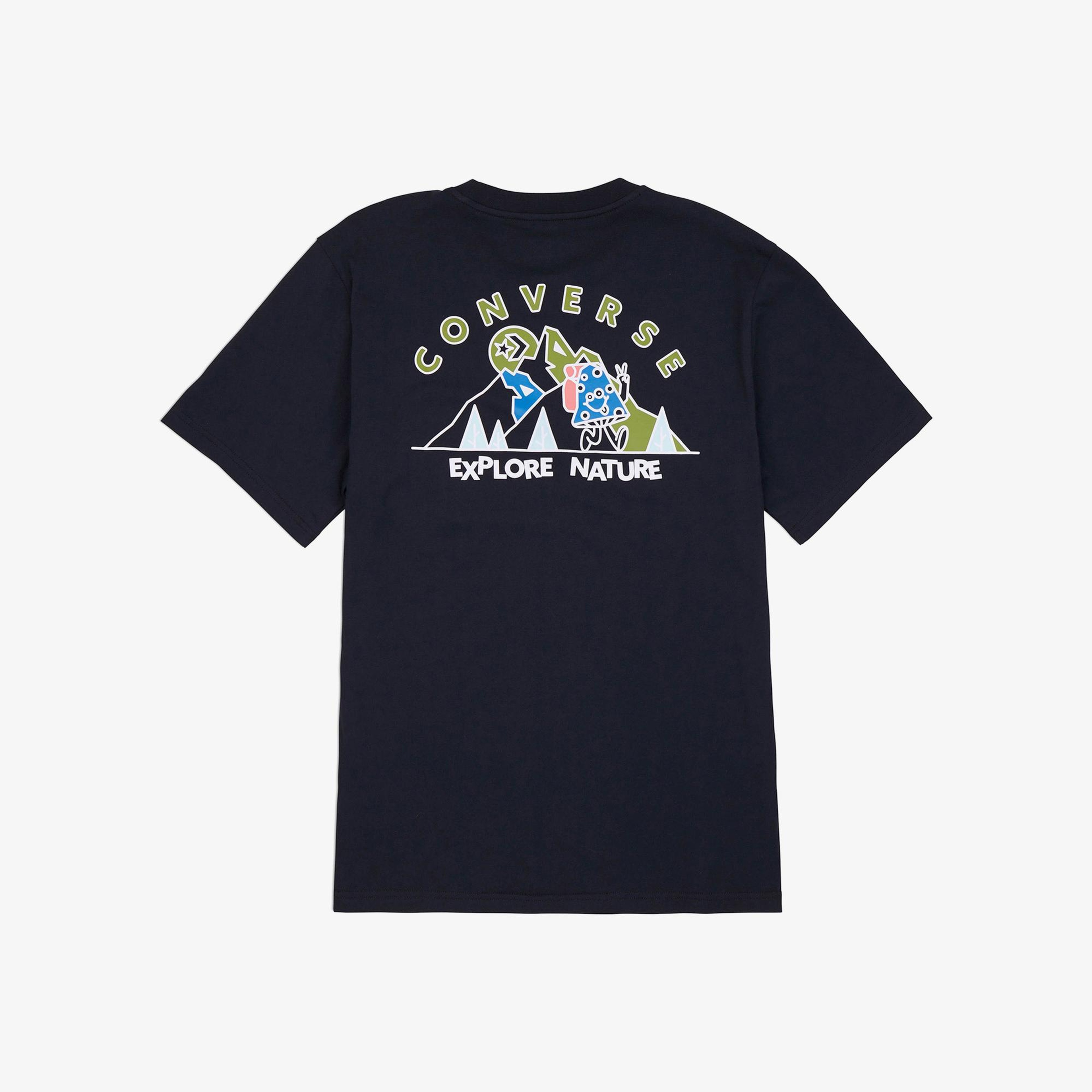 Converse Erkek Grafik Baskılı Lacivert T-Shirt