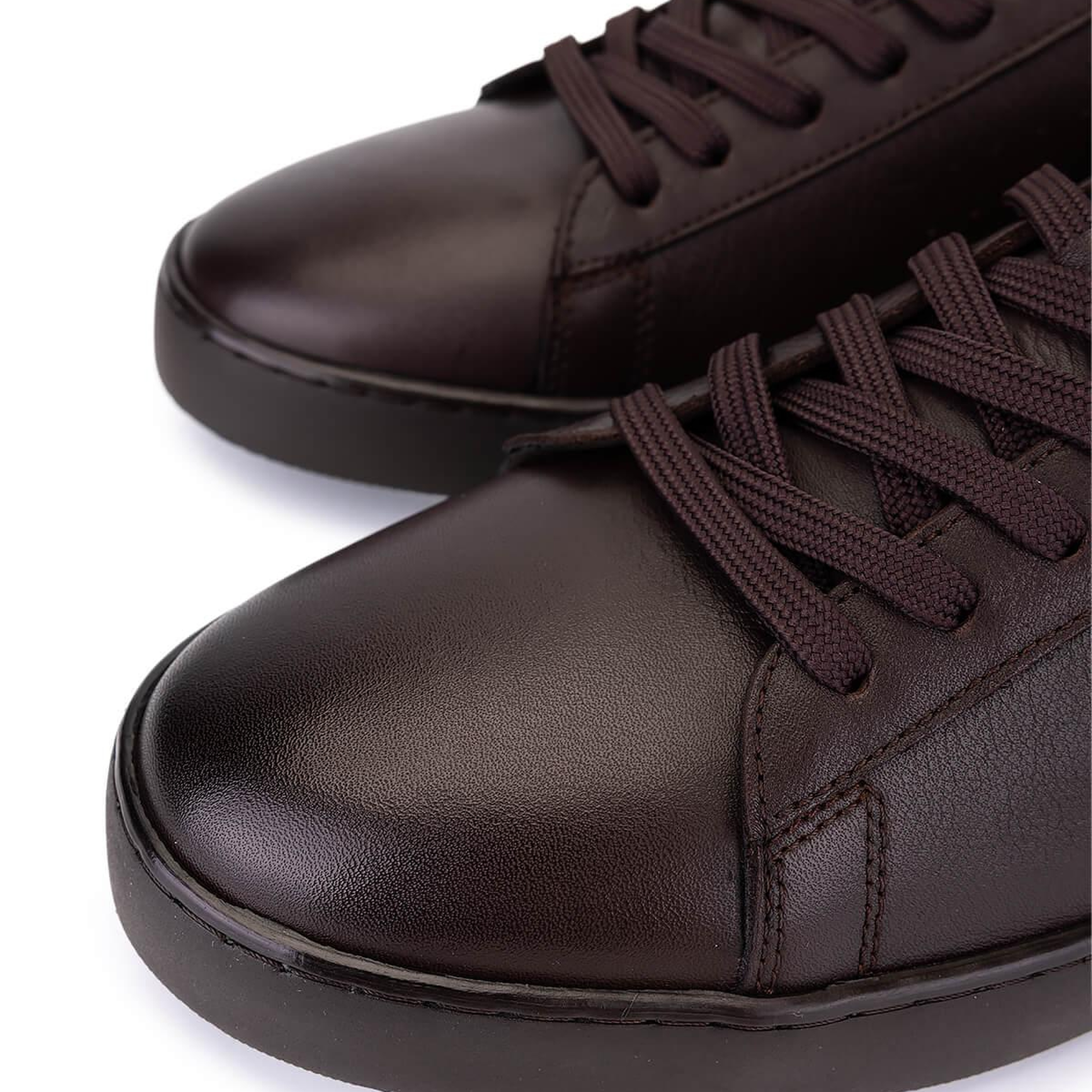 Tamer Tanca Erkek Hakiki Deri Kahverengi Sneakers & Spor Ayakkabı