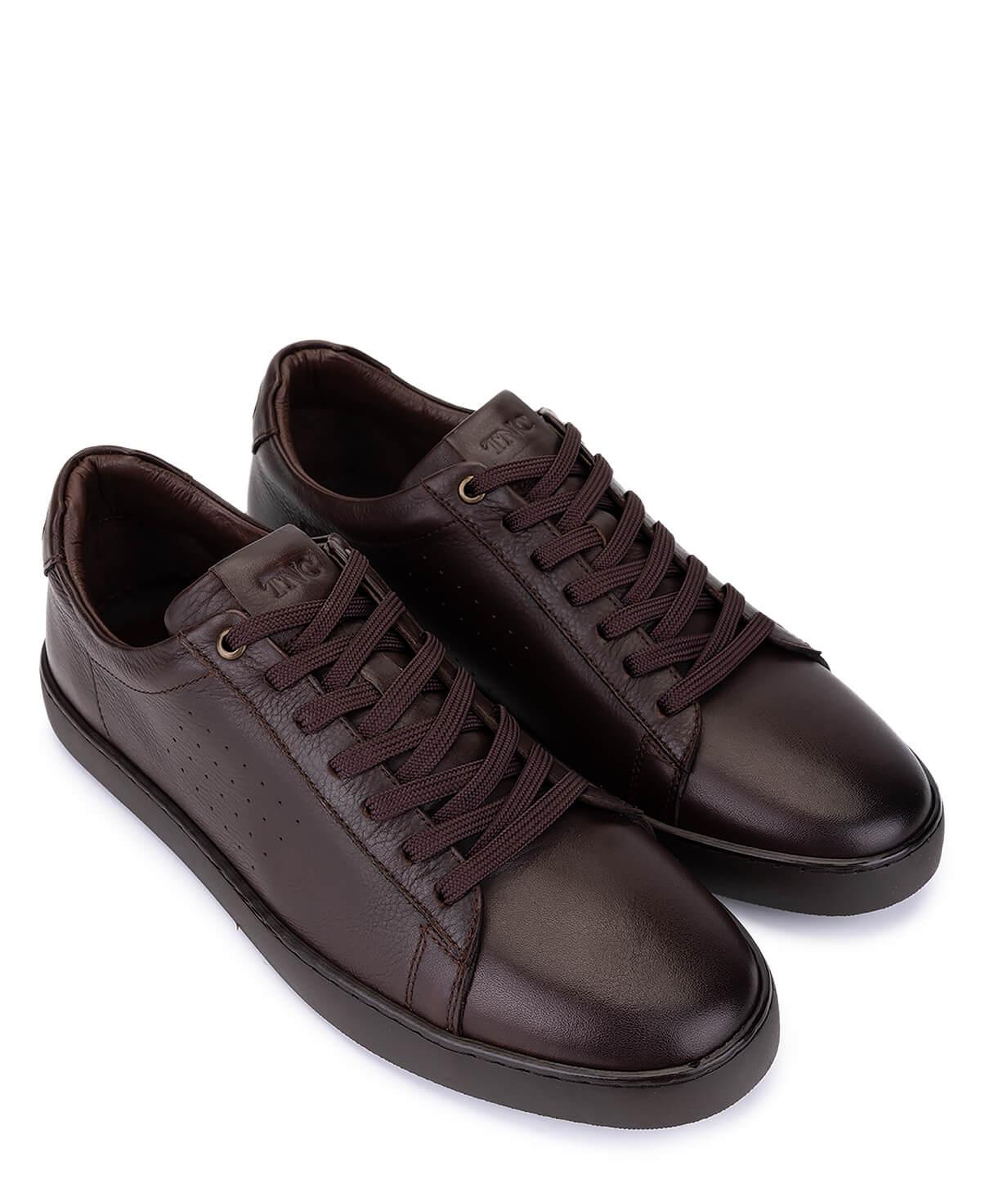 Tamer Tanca Erkek Hakiki Deri Kahverengi Sneakers & Spor Ayakkabı