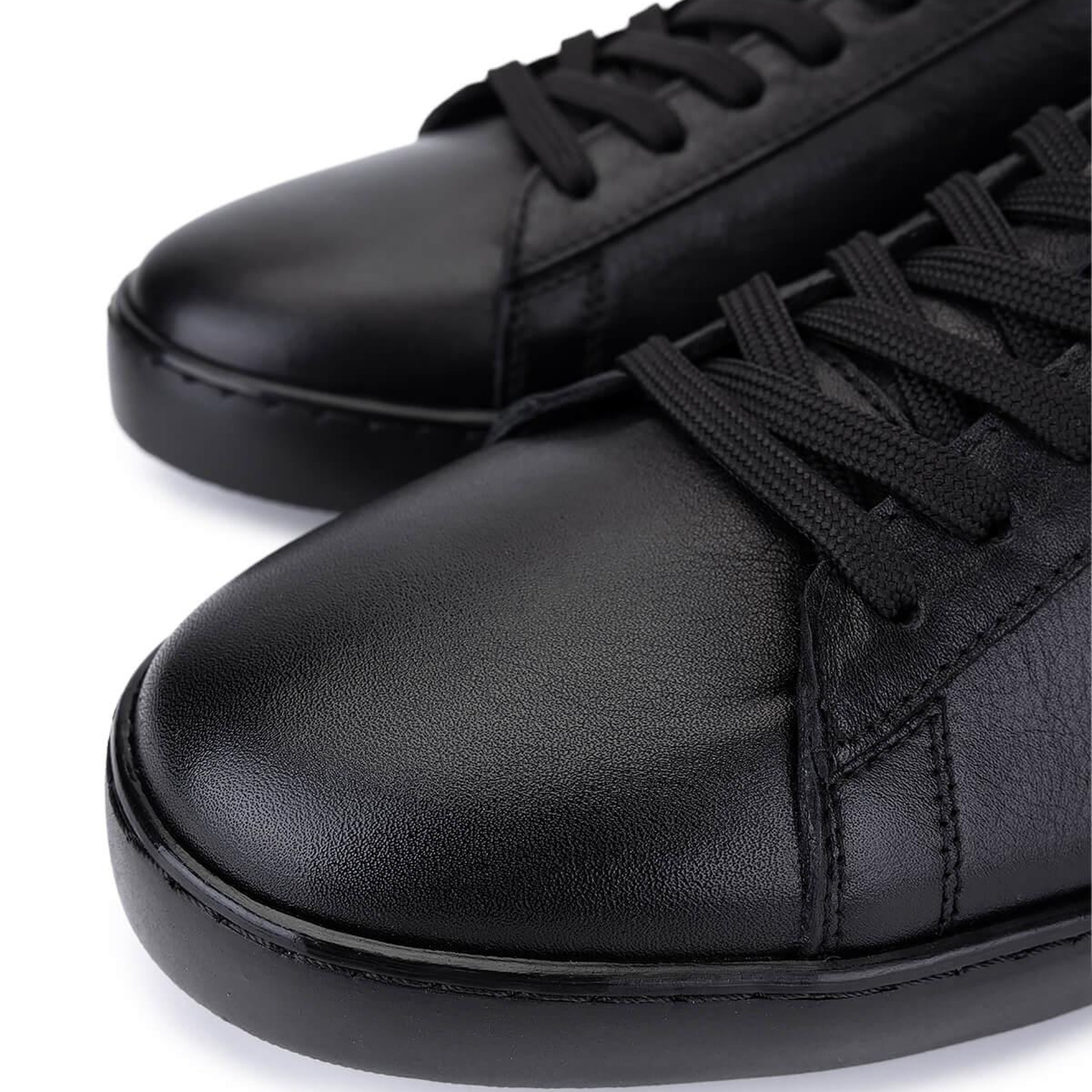 Tamer Tanca Erkek Hakiki Deri Siyah Sneakers & Spor Ayakkabı