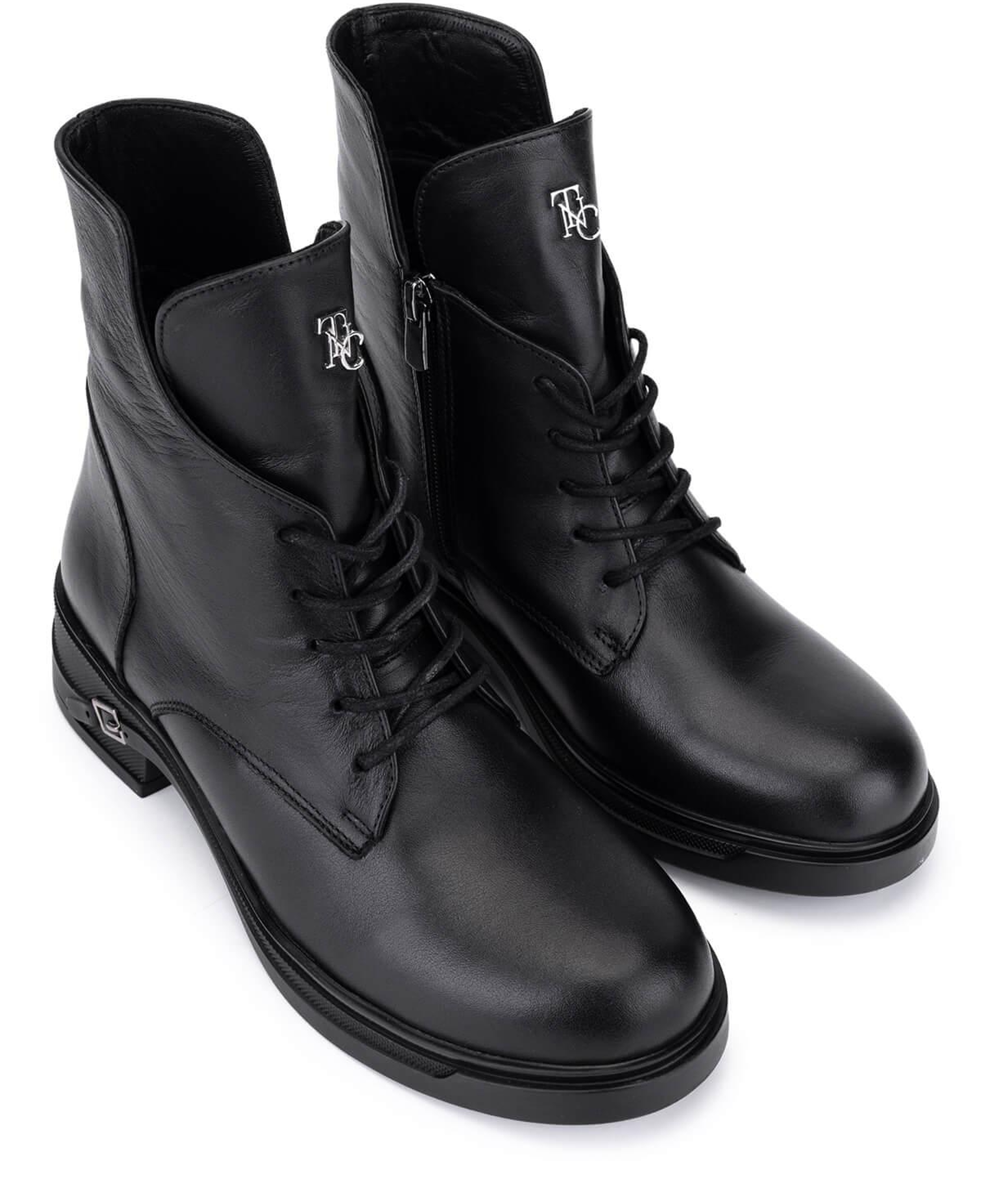 Tamer Tanca Kadın Siyah Deri Casual Bot