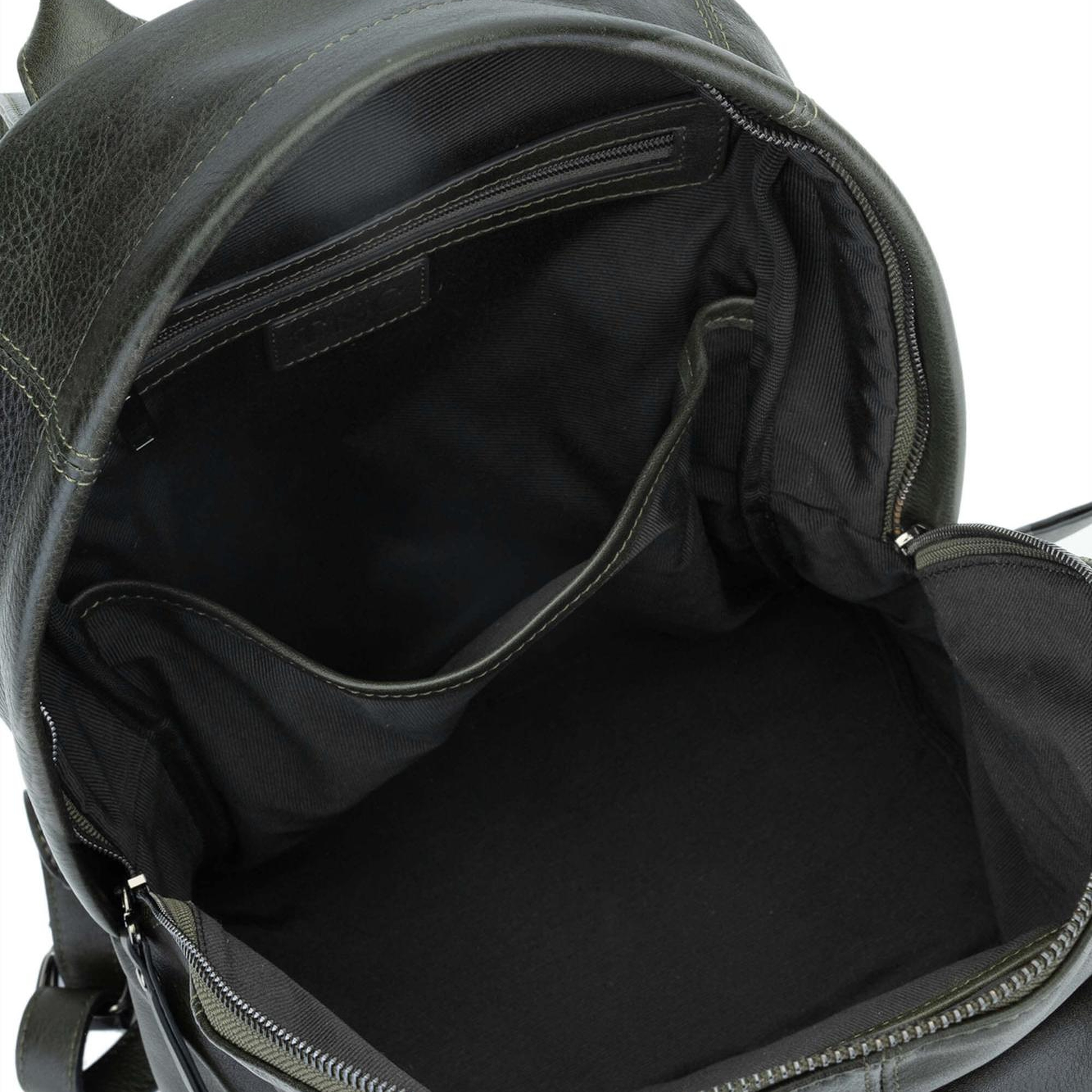 Tamer Tanca Erkek Hakiki Deri Yeşil Sırt Çantası