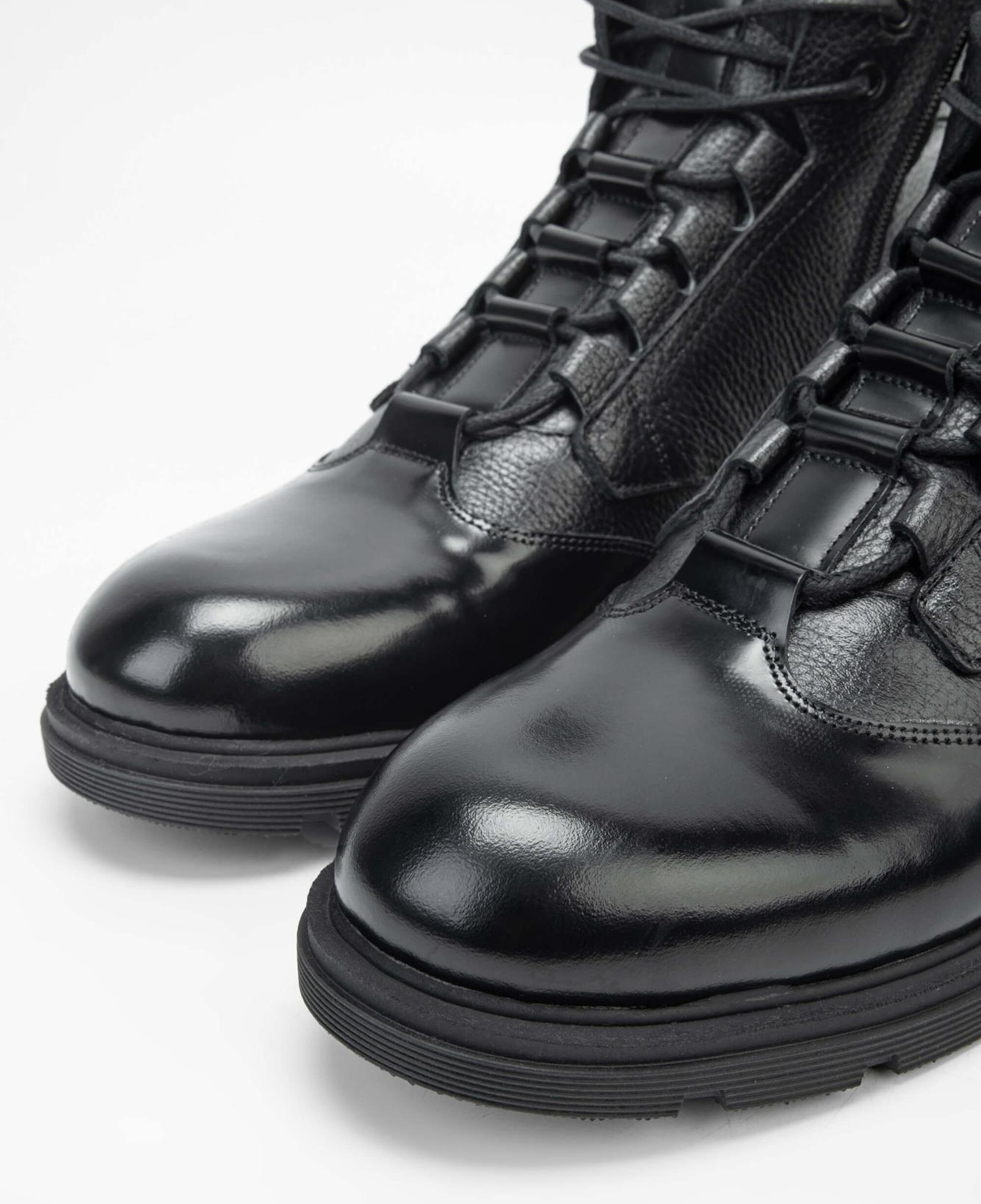 Tamer Tanca Erkek Hakiki Deri Siyah POSTAL Bot