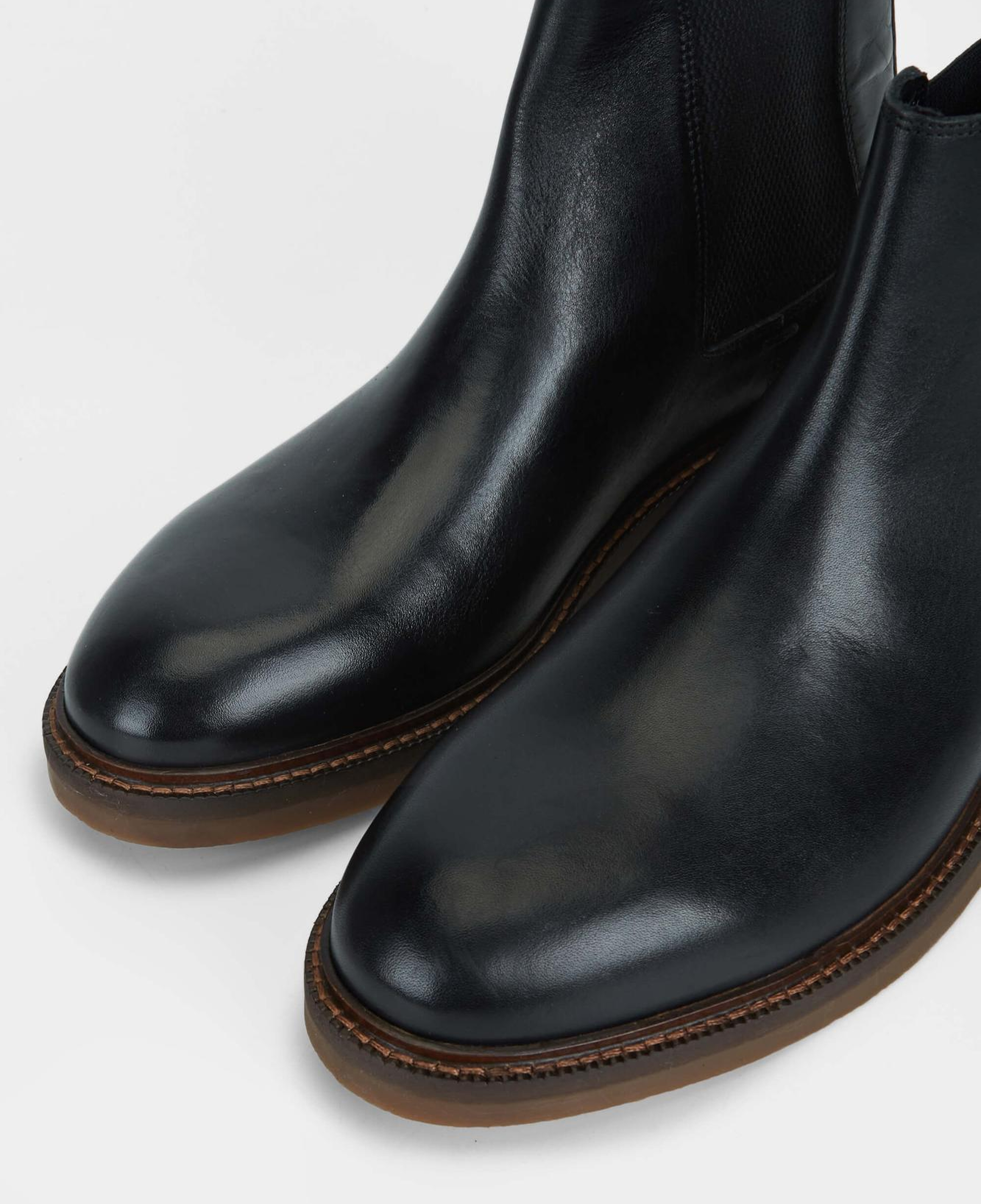 Tamer Tanca Erkek Hakiki Deri Siyah Deri Casual Bot