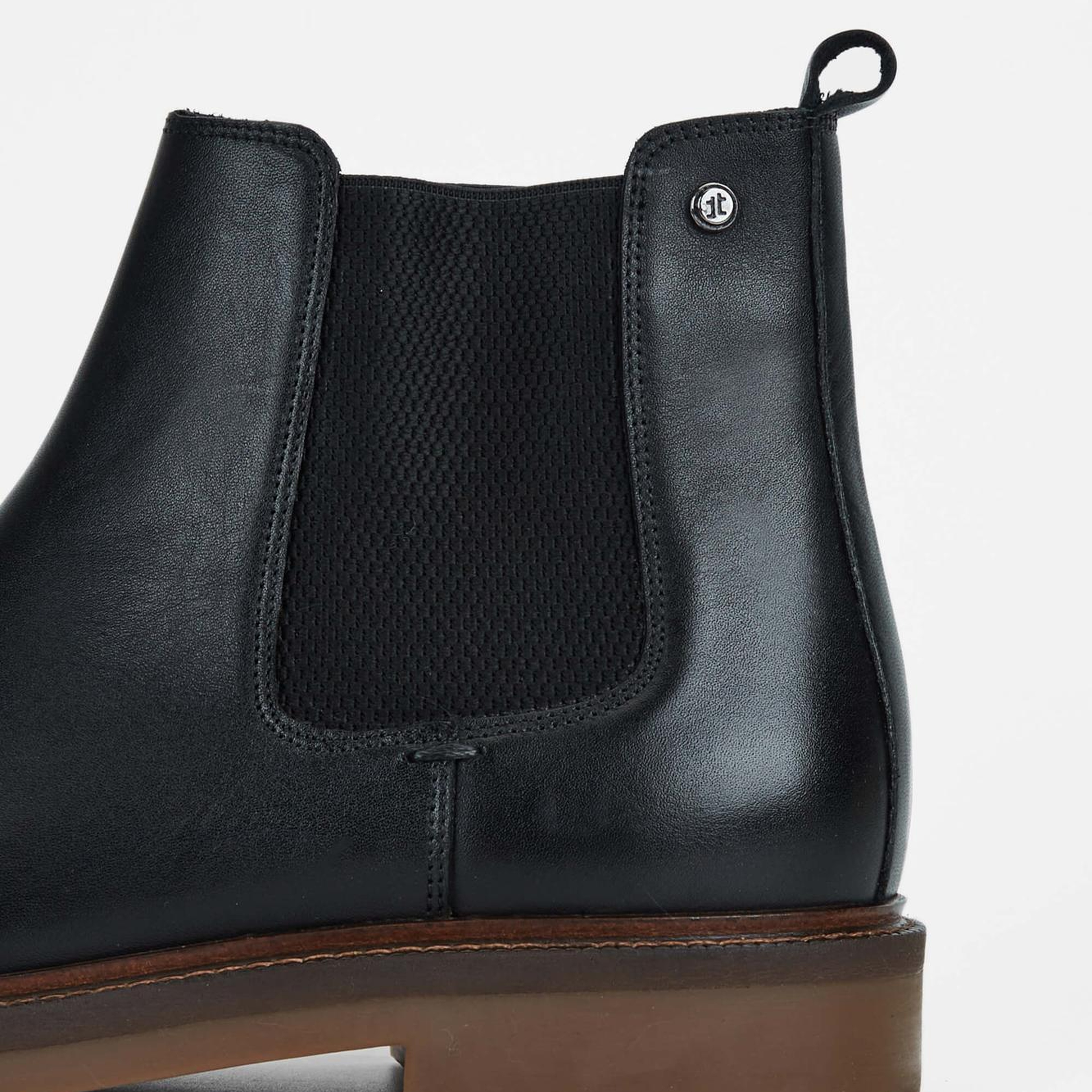 Tamer Tanca Erkek Hakiki Deri Siyah Deri Casual Bot