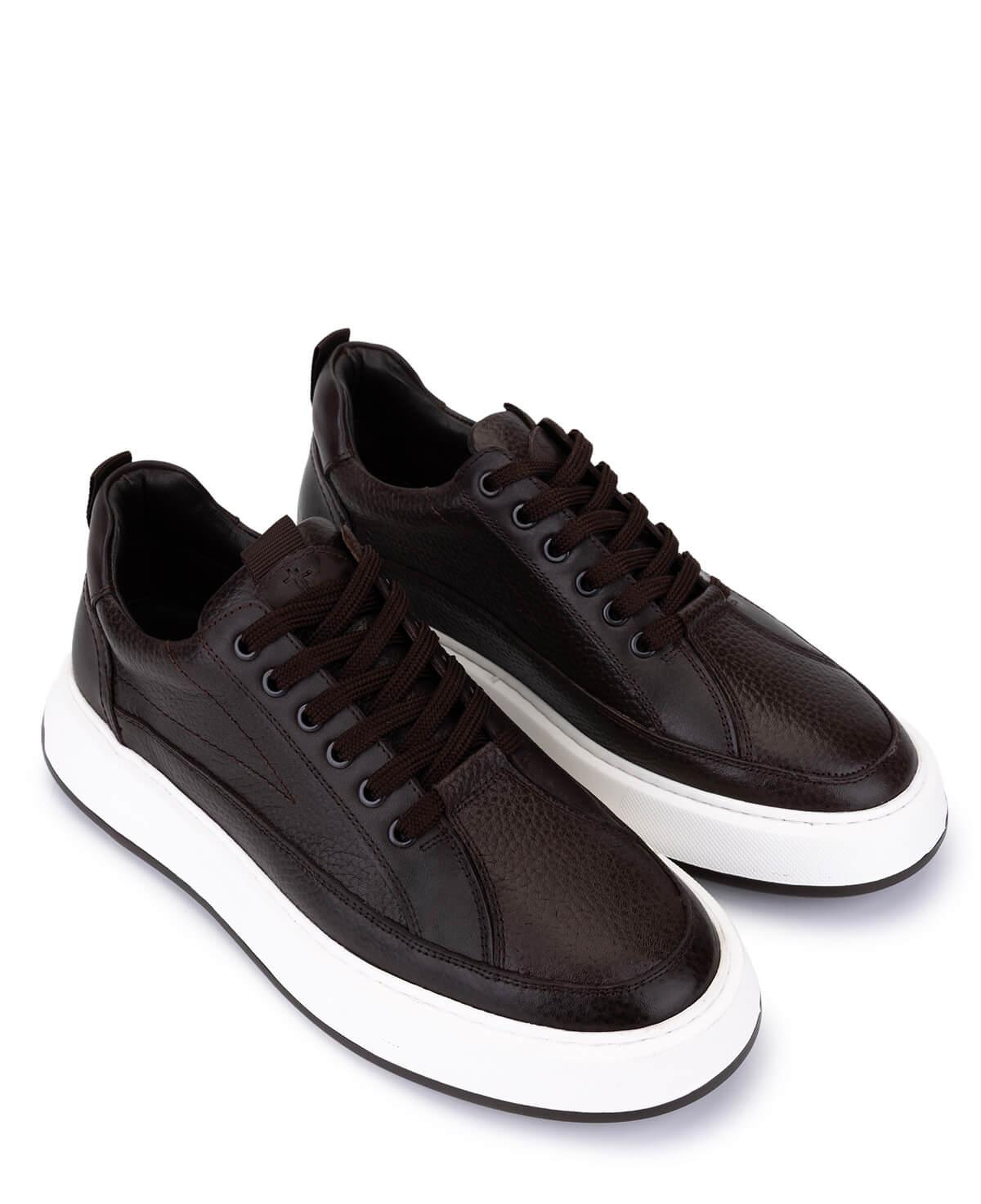 Tamer Tanca Erkek Hakiki Deri Kahverengi Sneakers & Spor Ayakkabı