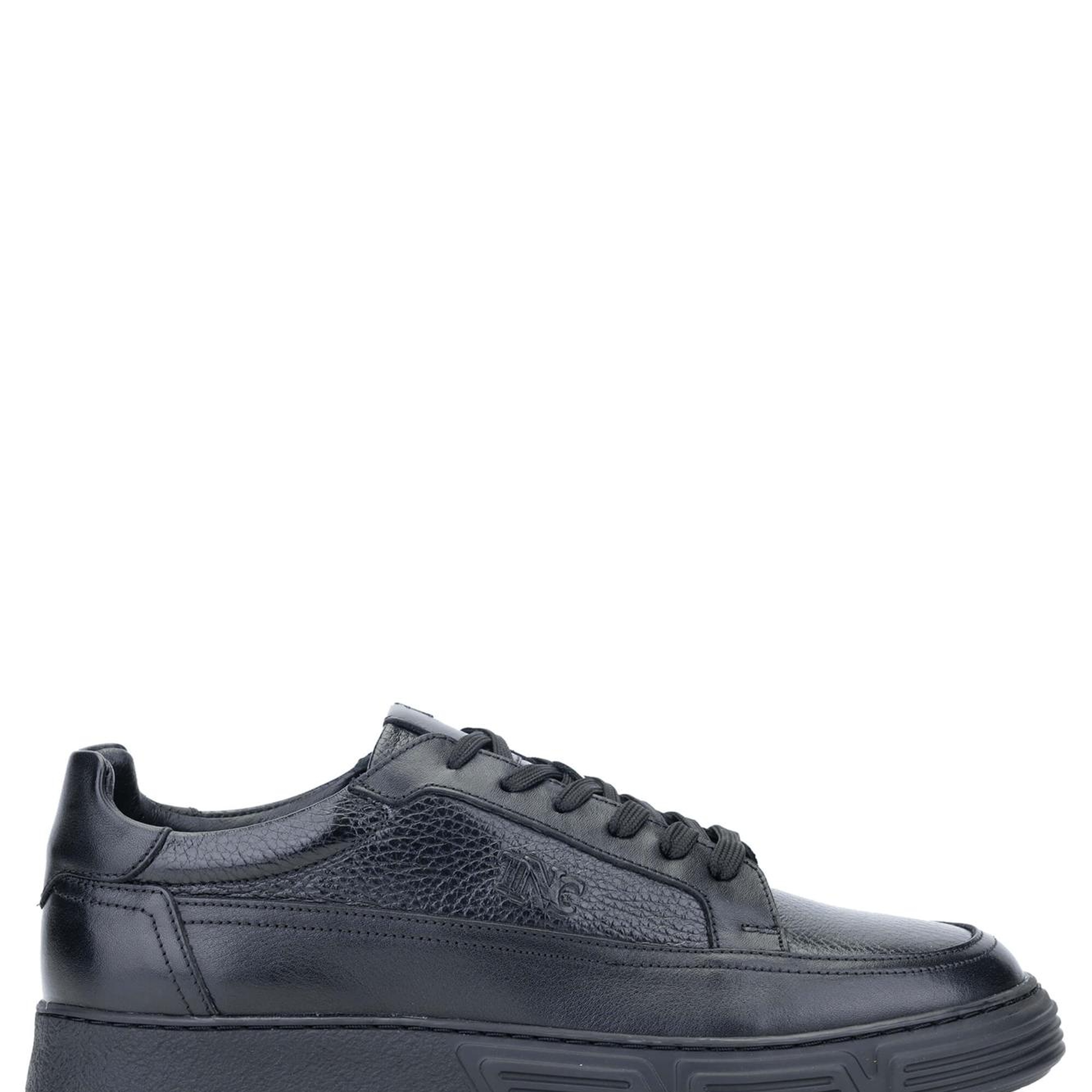 Tamer Tanca Erkek Hakiki Deri Siyah Sneakers & Spor Ayakkabı