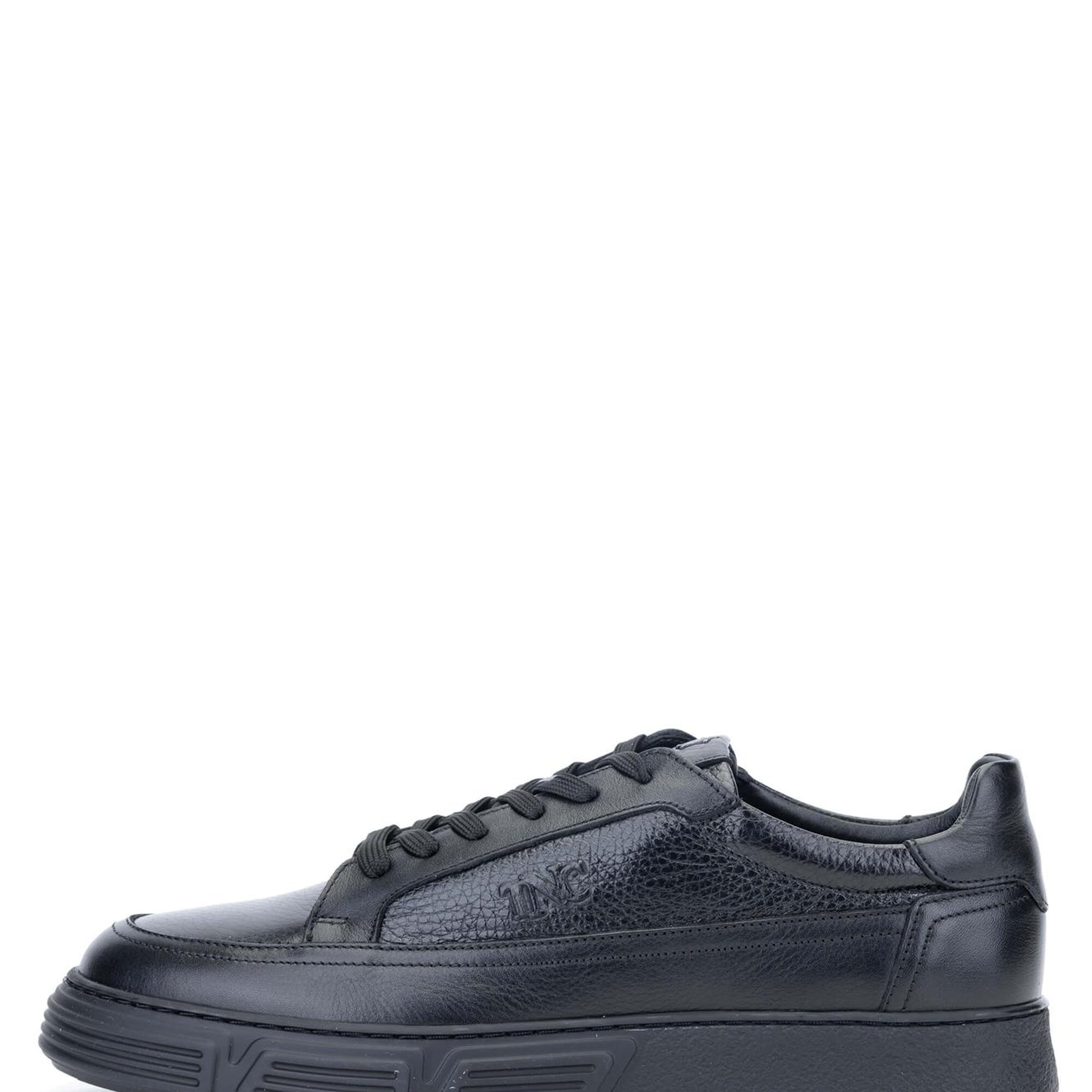 Tamer Tanca Erkek Hakiki Deri Siyah Sneakers & Spor Ayakkabı