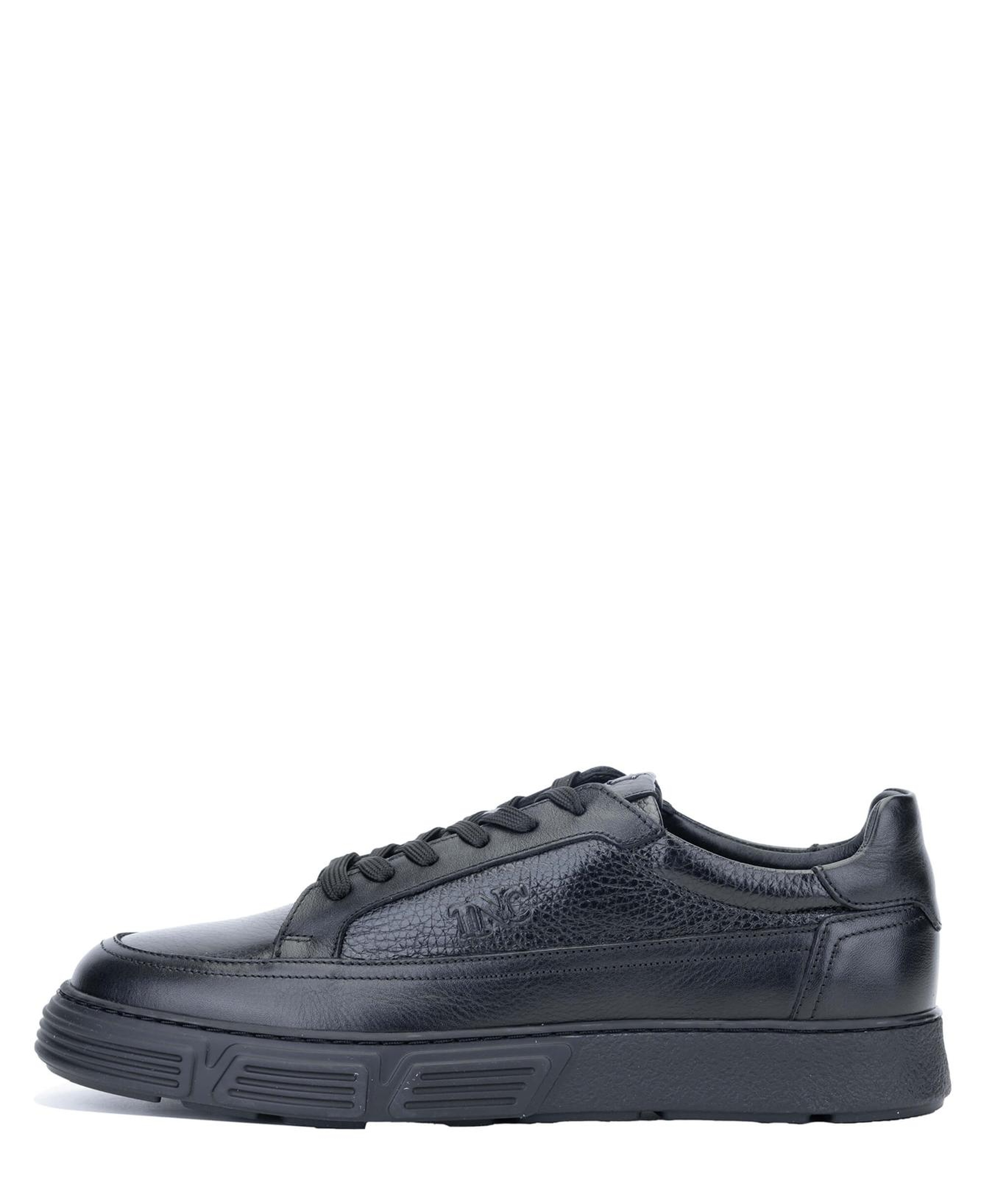 Tamer Tanca Erkek Hakiki Deri Siyah Sneakers & Spor Ayakkabı