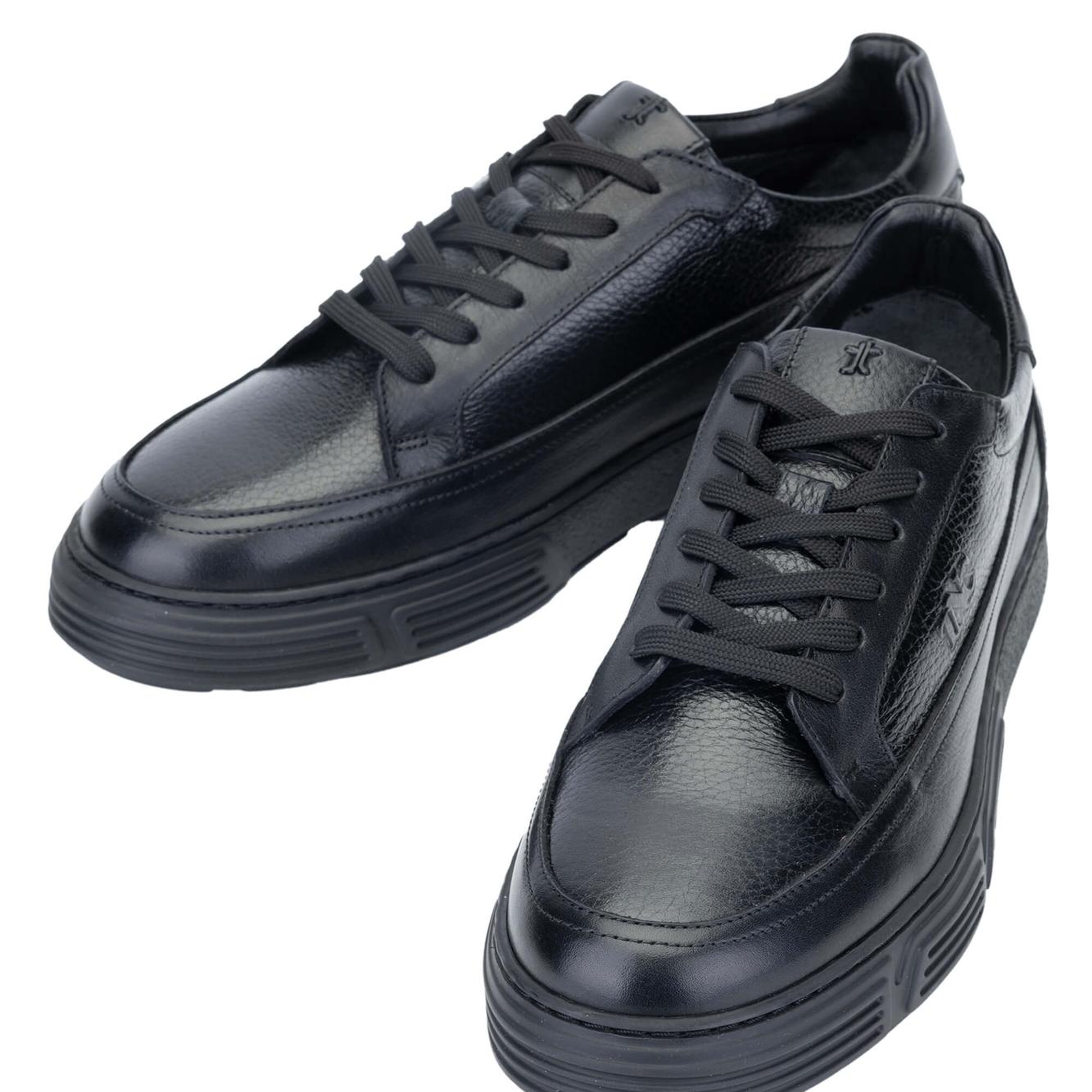 Tamer Tanca Erkek Hakiki Deri Siyah Sneakers & Spor Ayakkabı