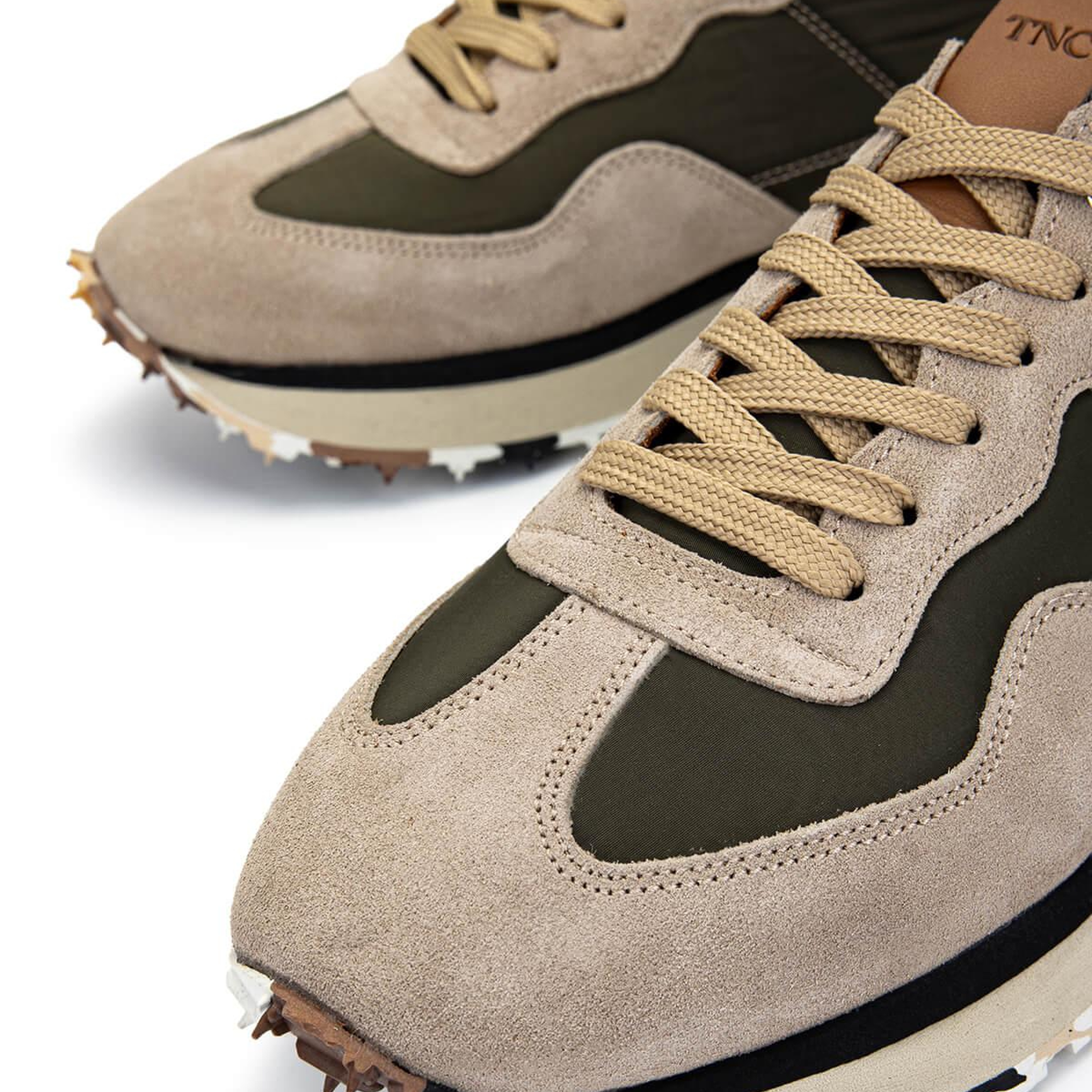 Tamer Tanca Erkek Deri & Tekstil Vizon/Haki Sneakers & Spor Ayakkabı