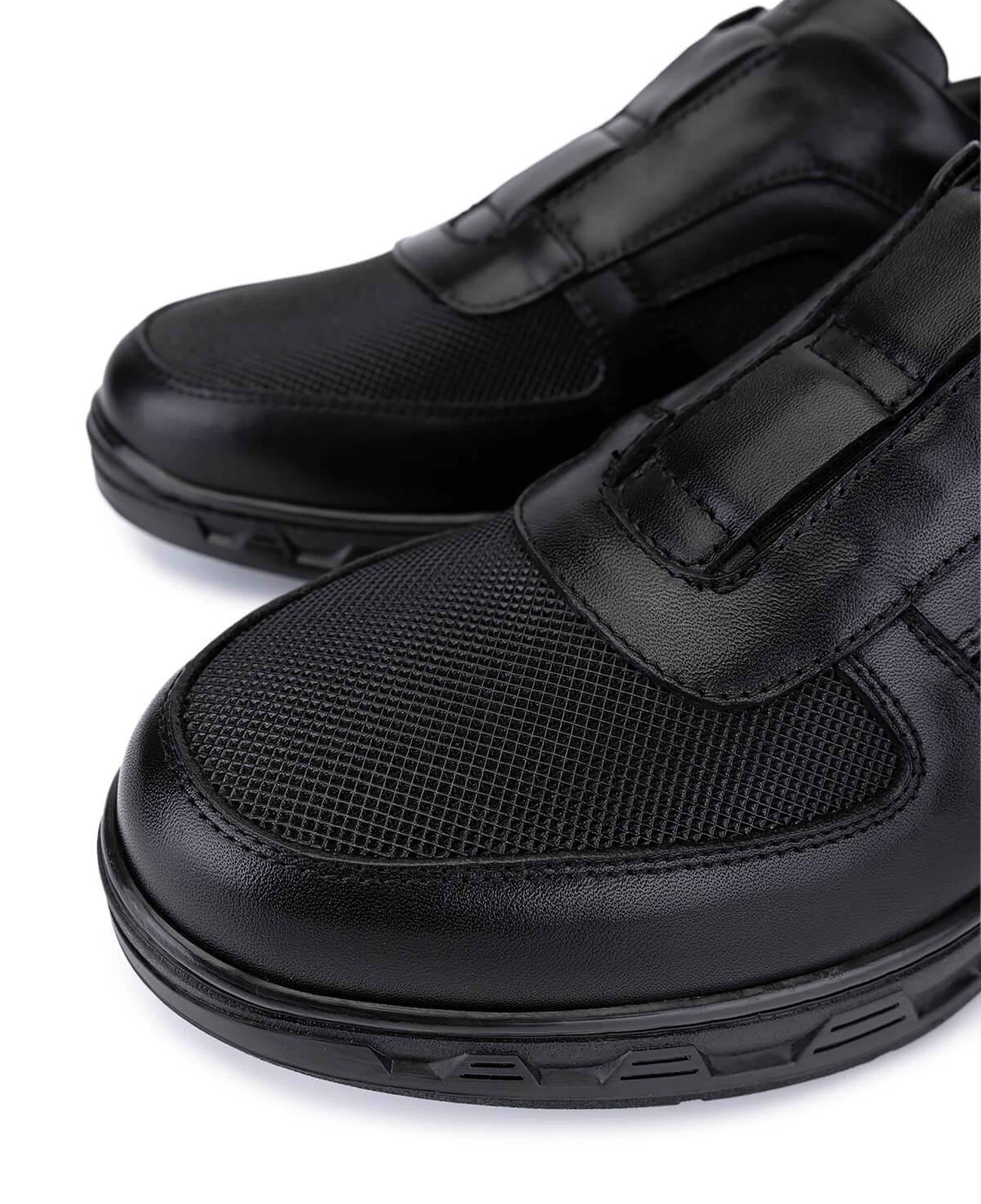 Tamer Tanca Erkek Hakiki Deri Siyah Sneakers & Spor Bot