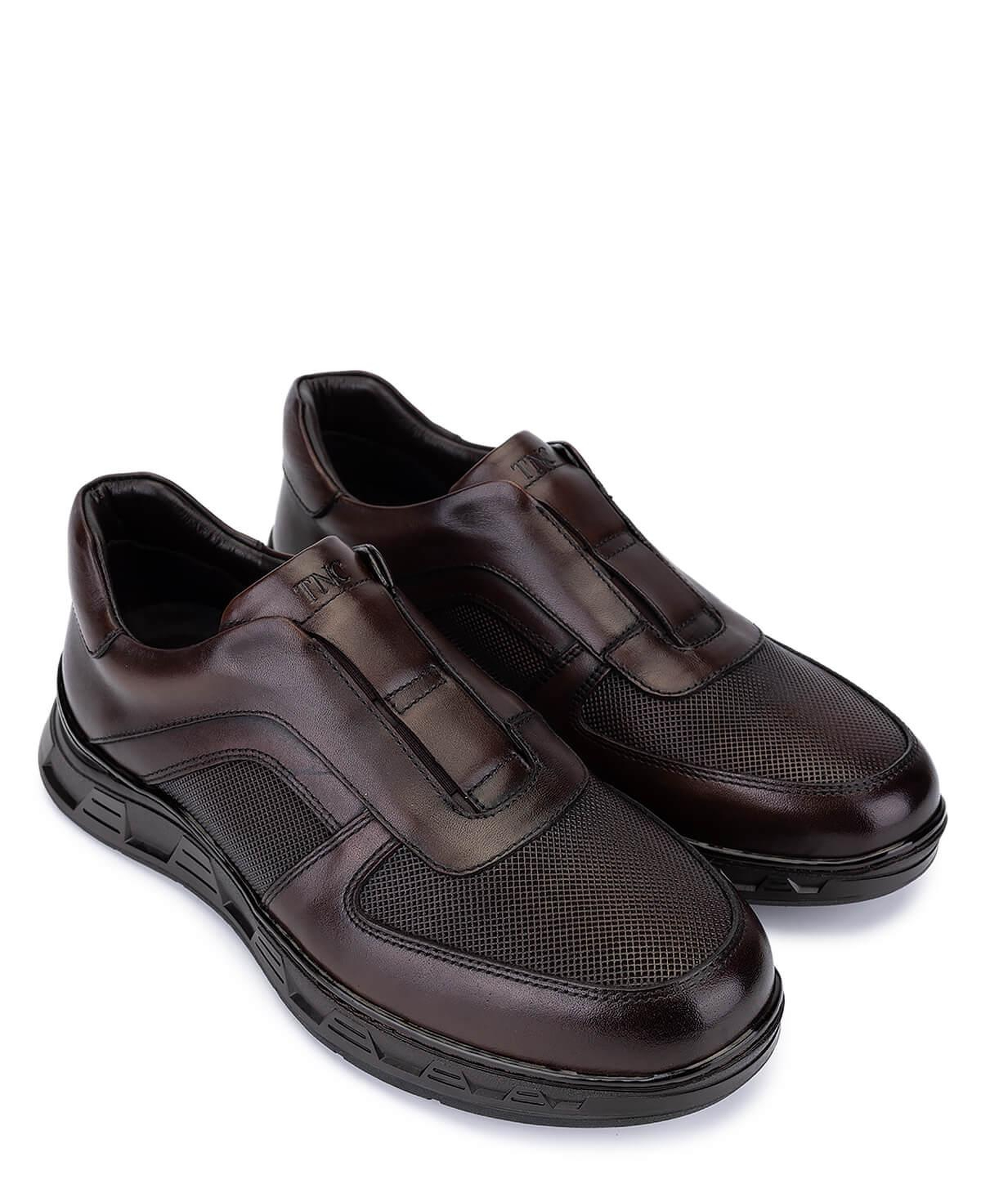 Tamer Tanca Erkek Hakiki Deri Kahverengi Sneakers & Spor Bot