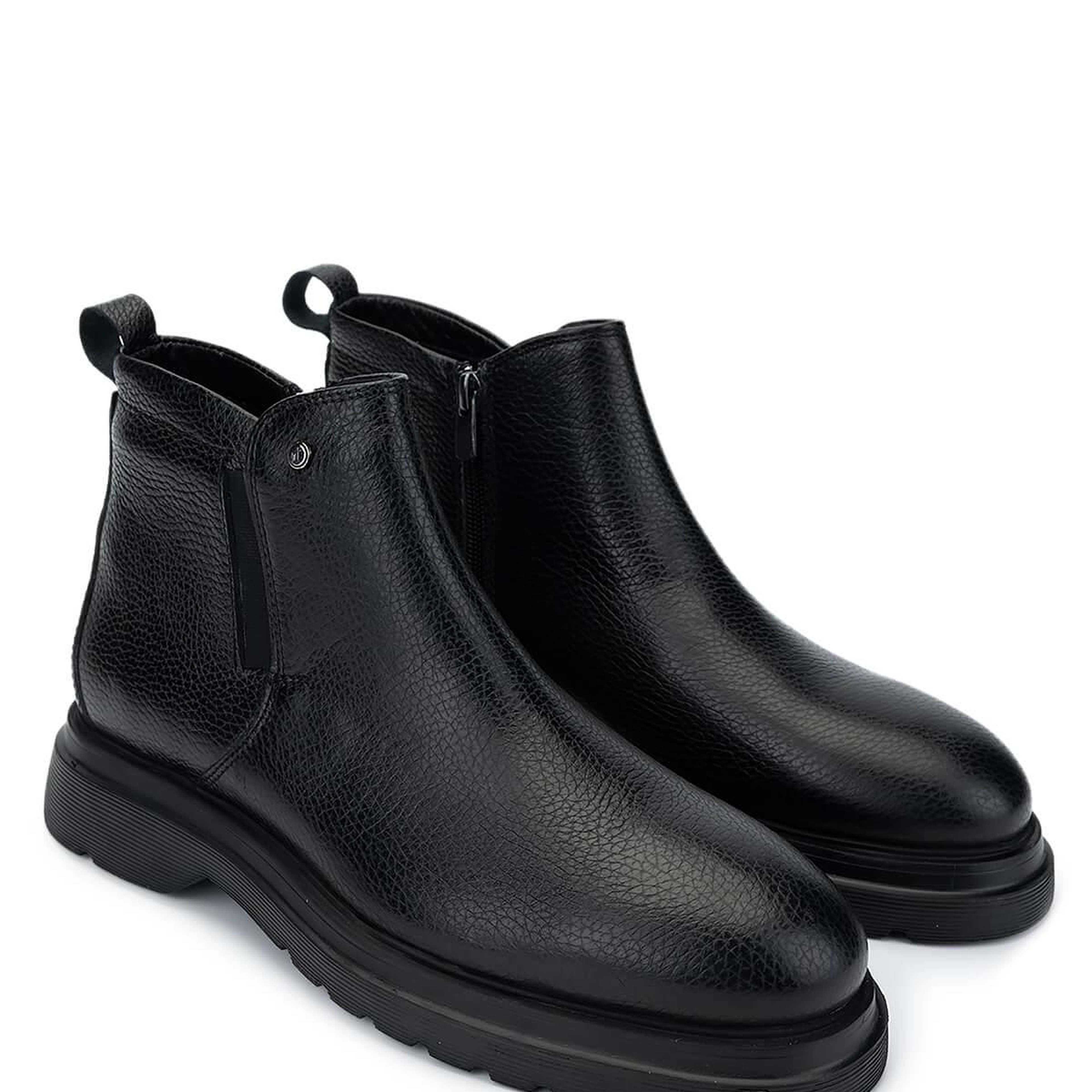 Tamer Tanca Erkek Hakiki Deri Siyah Bot Ayakkabı